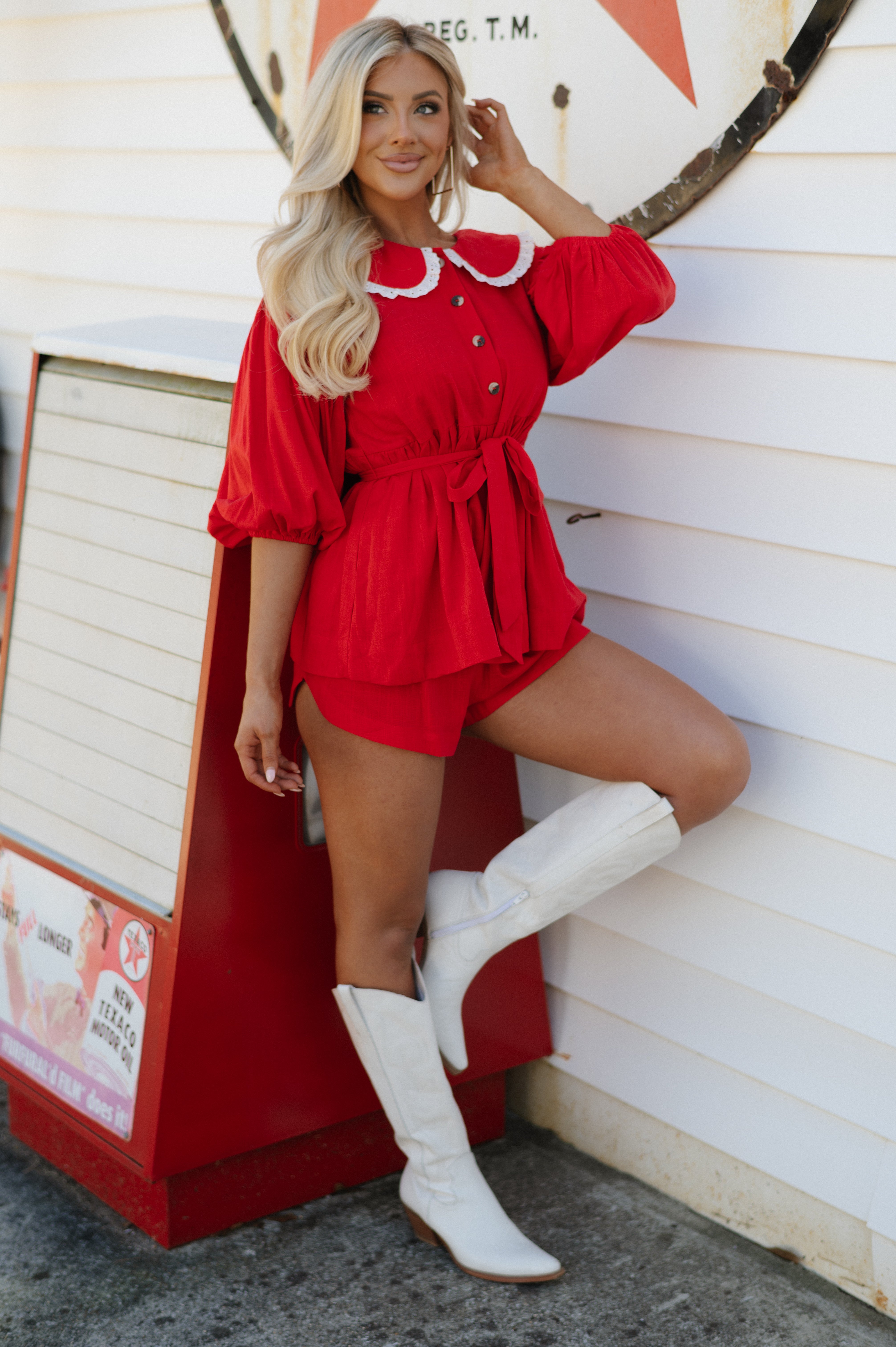 Thomas Shorts Set-Red