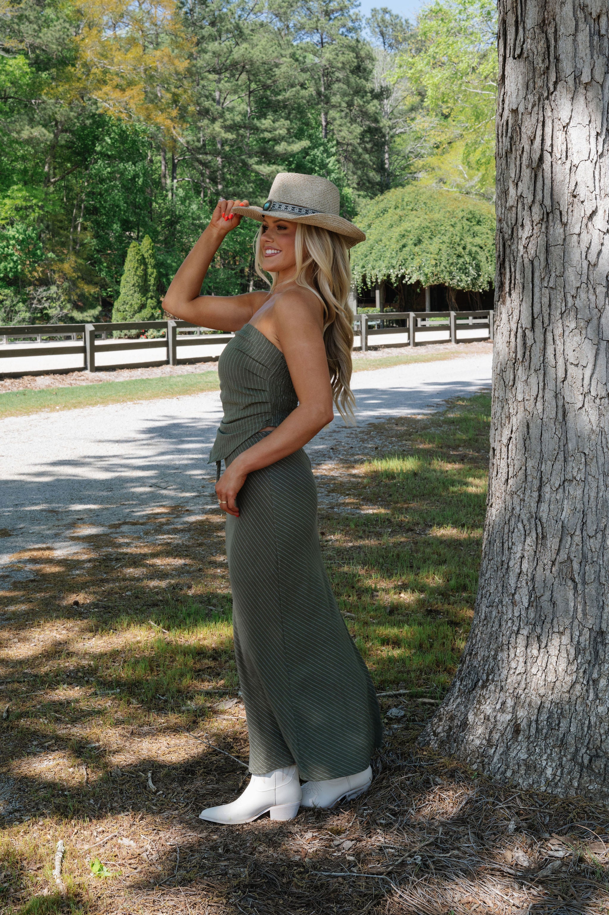 Mallory Skirt Set-Olive