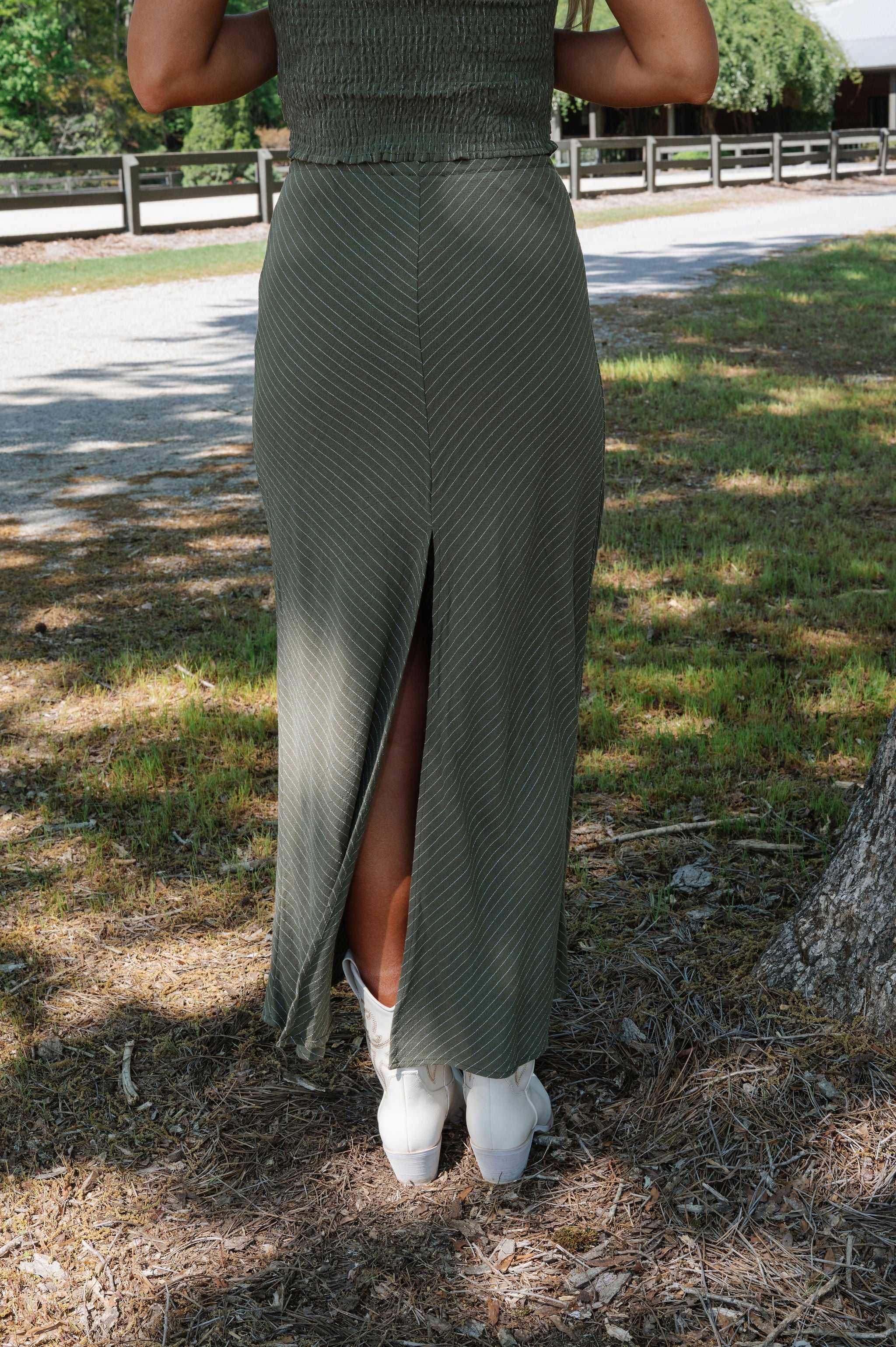 Mallory Skirt Set-Olive