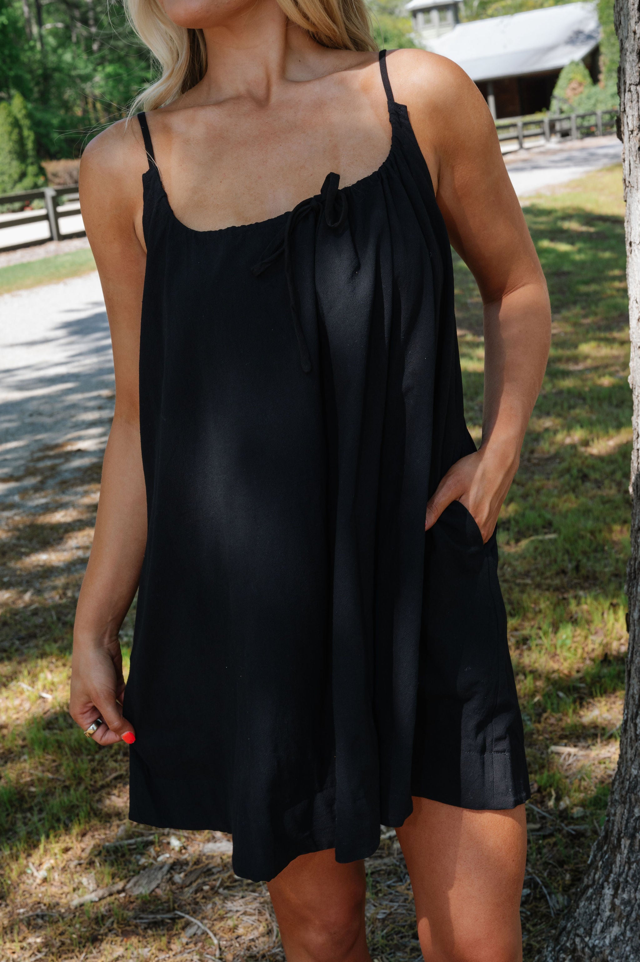 Juniper Mini Dress-Black