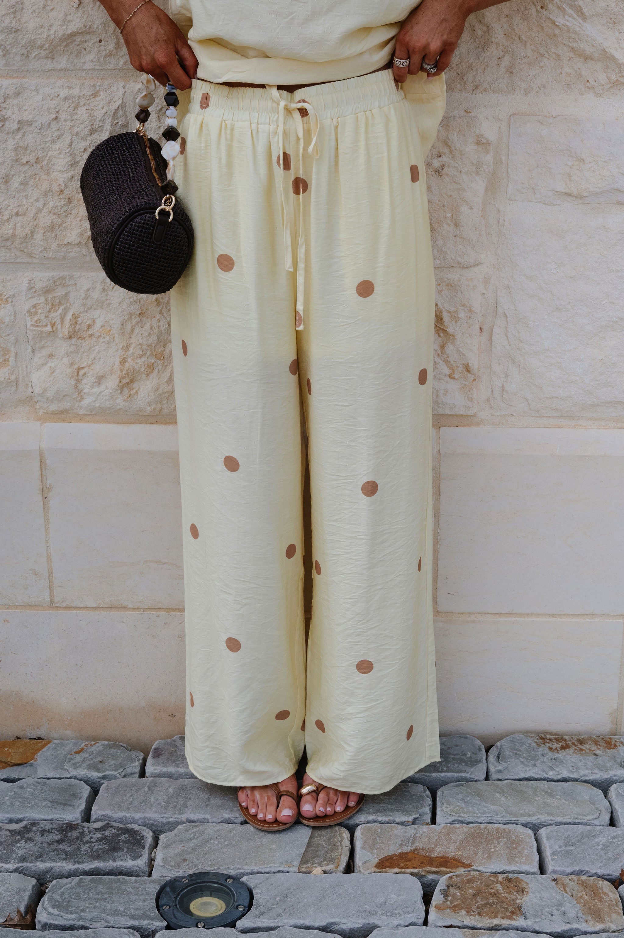 Rory Polka Dot Set-Lemon