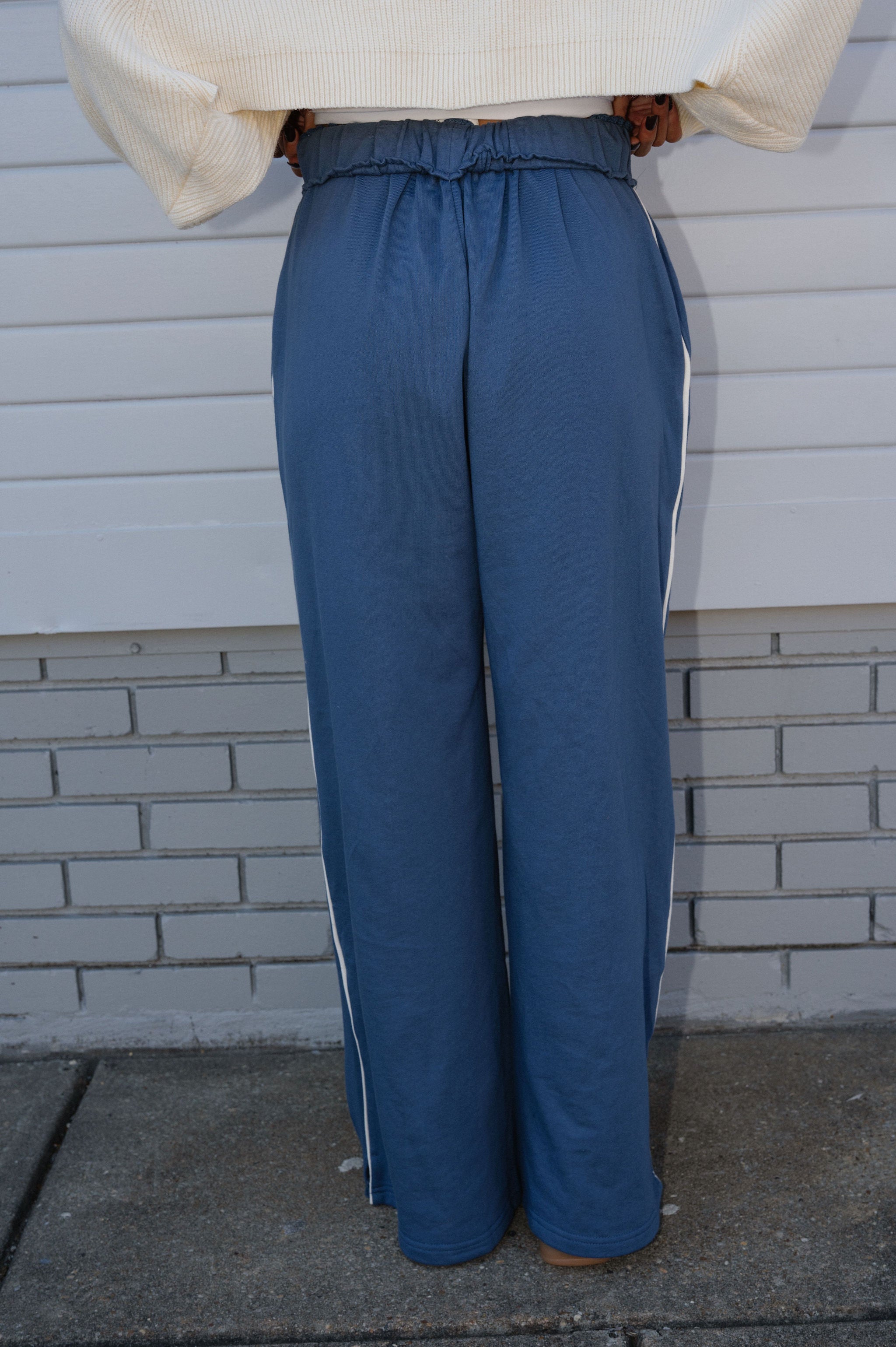 Weekend Wide Leg Lounge Pants-Midnight