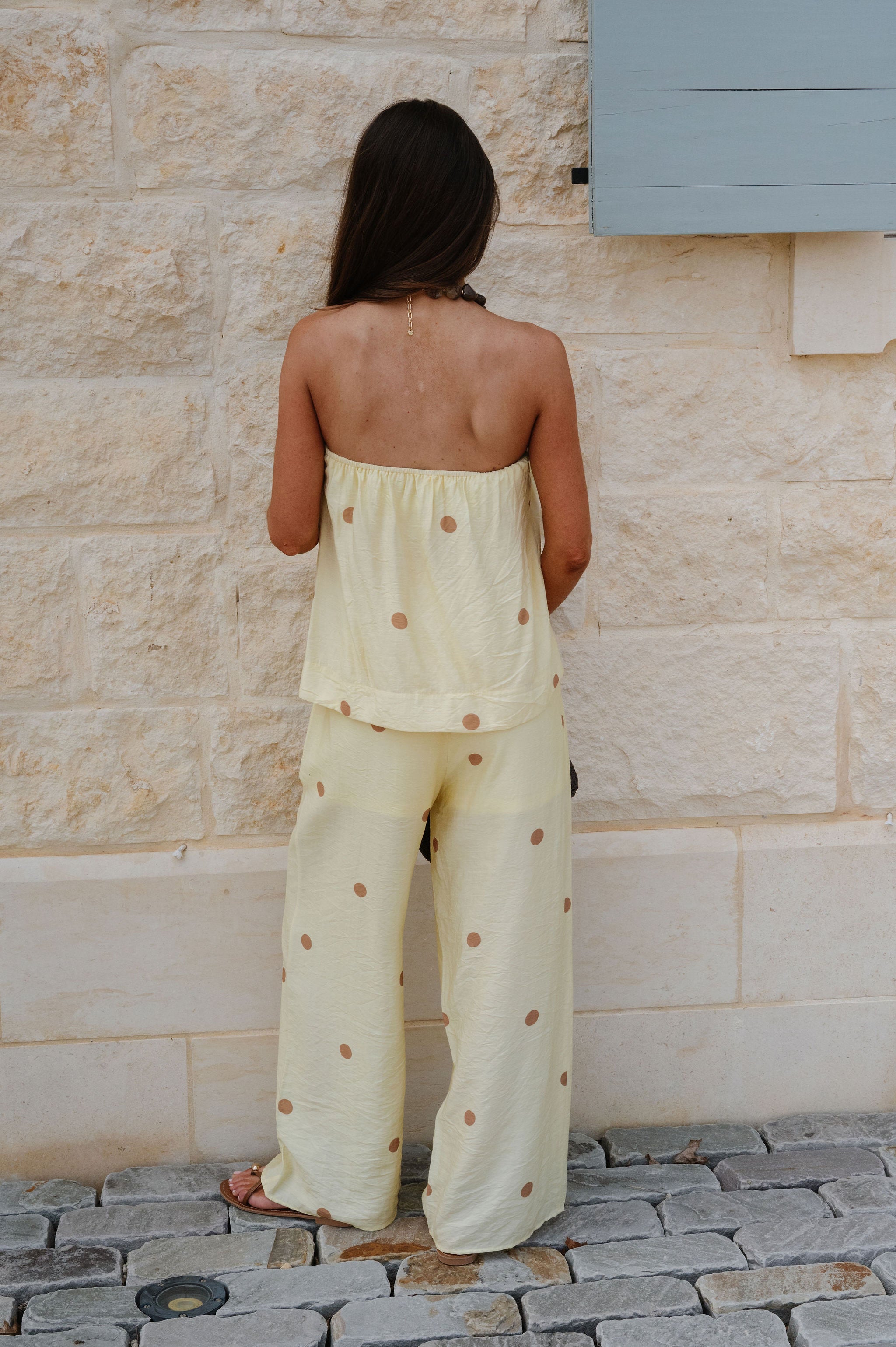 Rory Polka Dot Set-Lemon