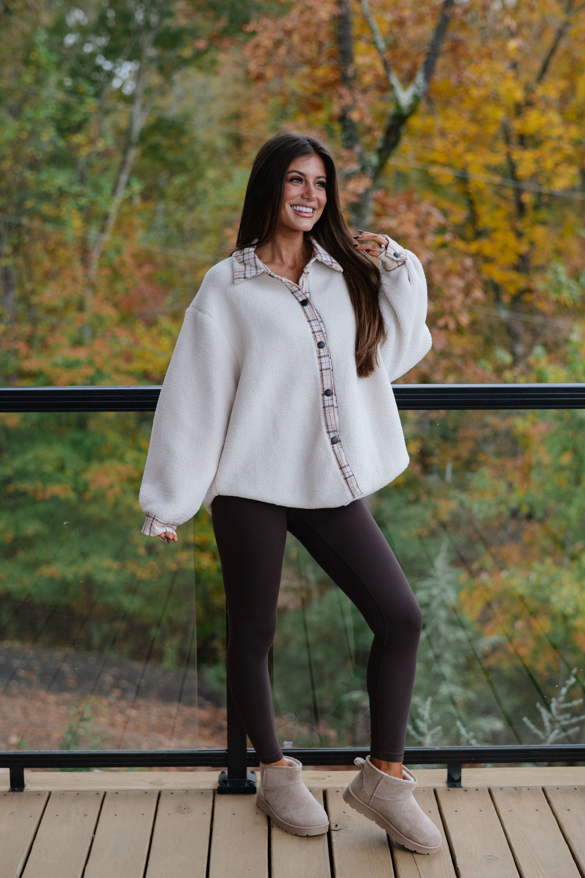 Duke Sherpa Jacket-Cream