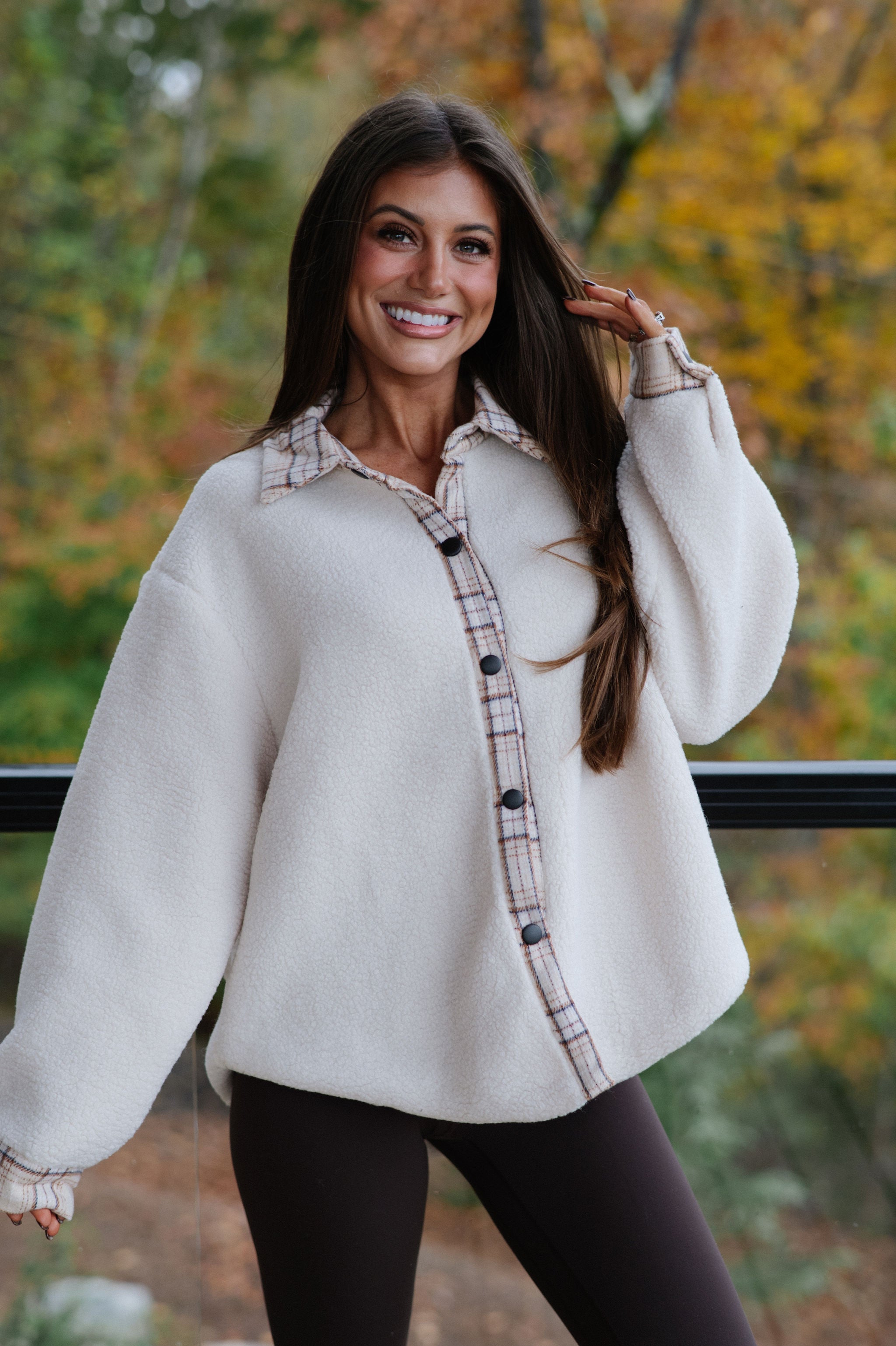 Duke Sherpa Jacket-Cream