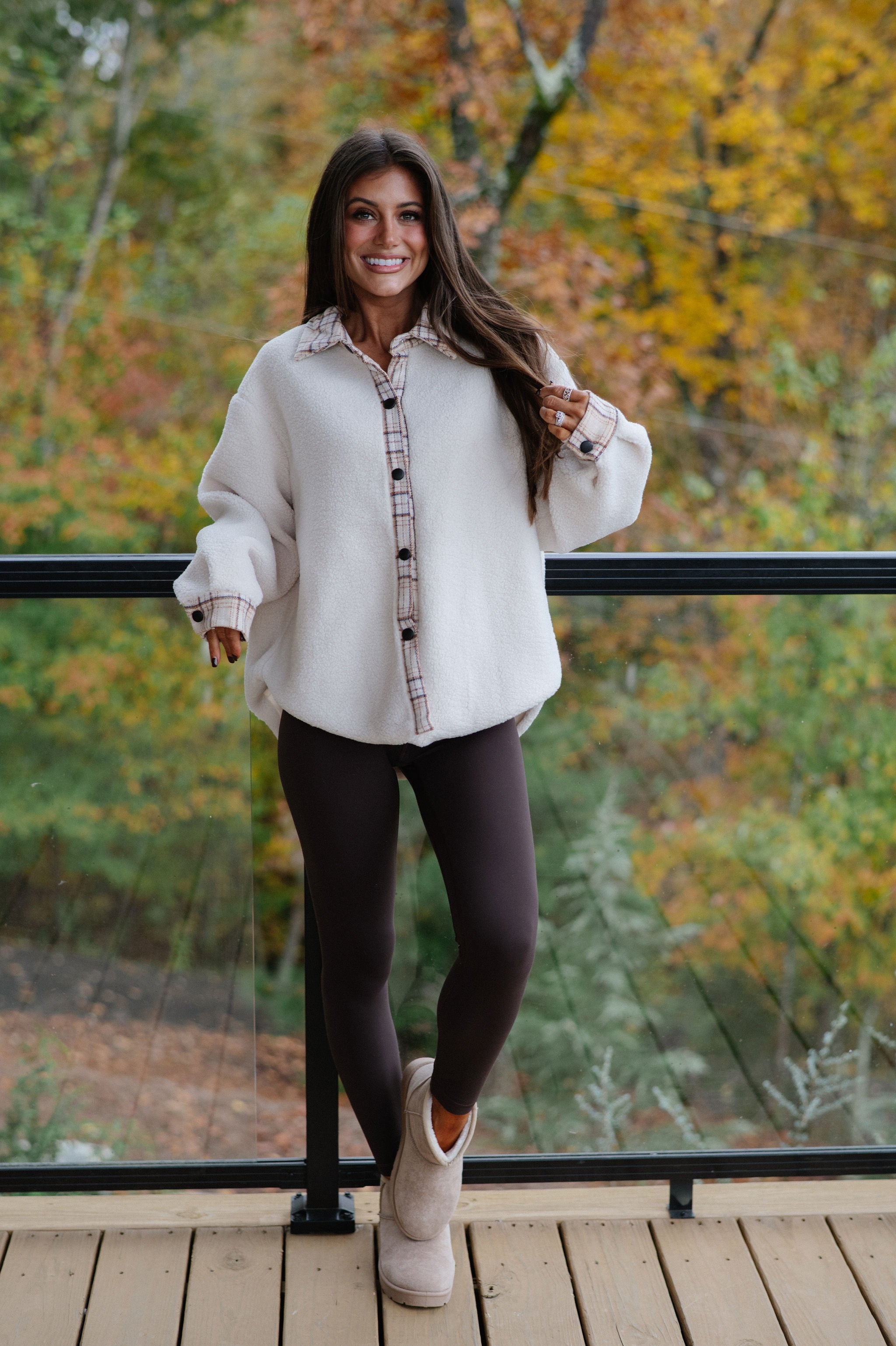 Duke Sherpa Jacket-Cream