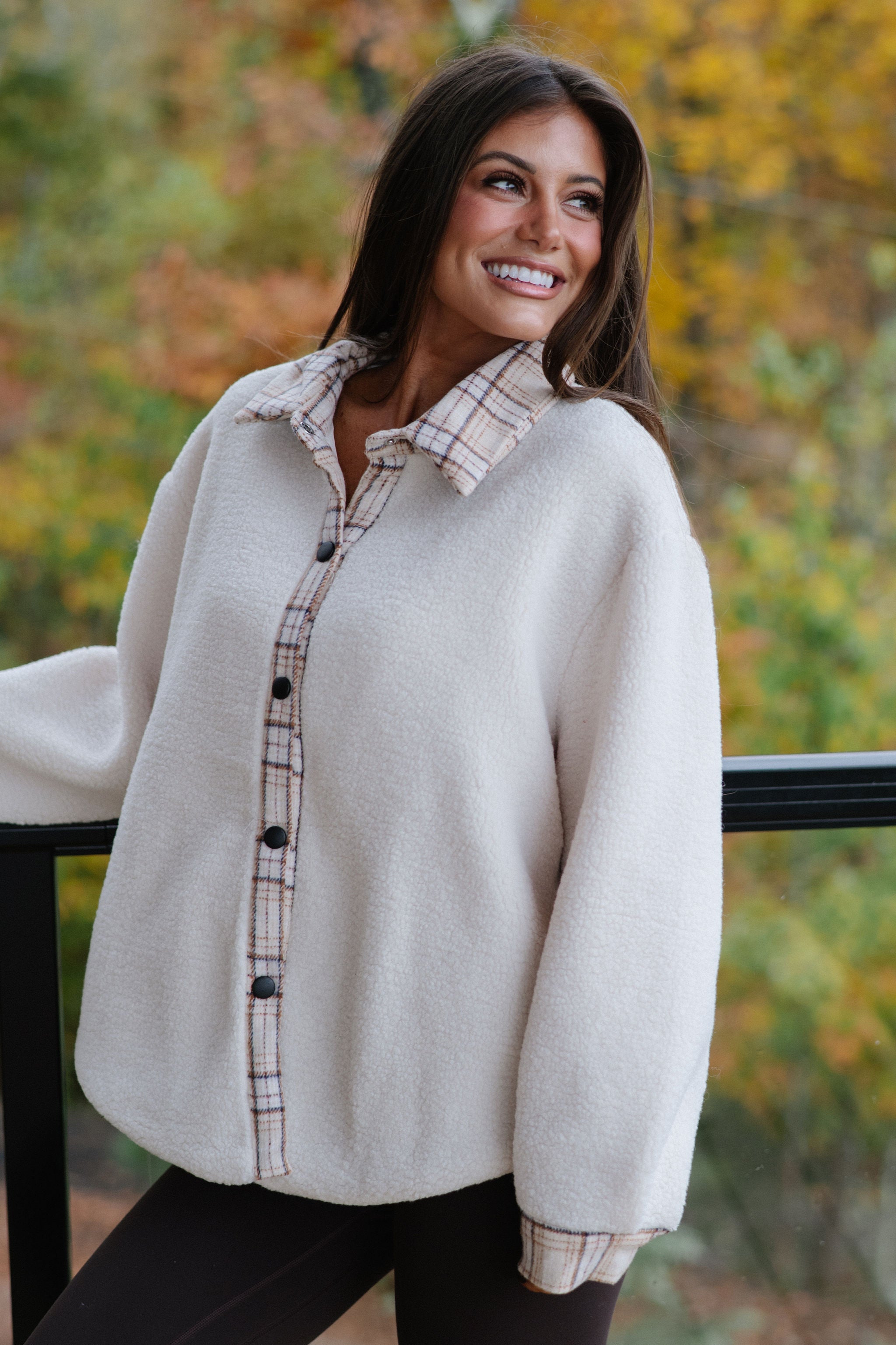 Duke Sherpa Jacket-Cream