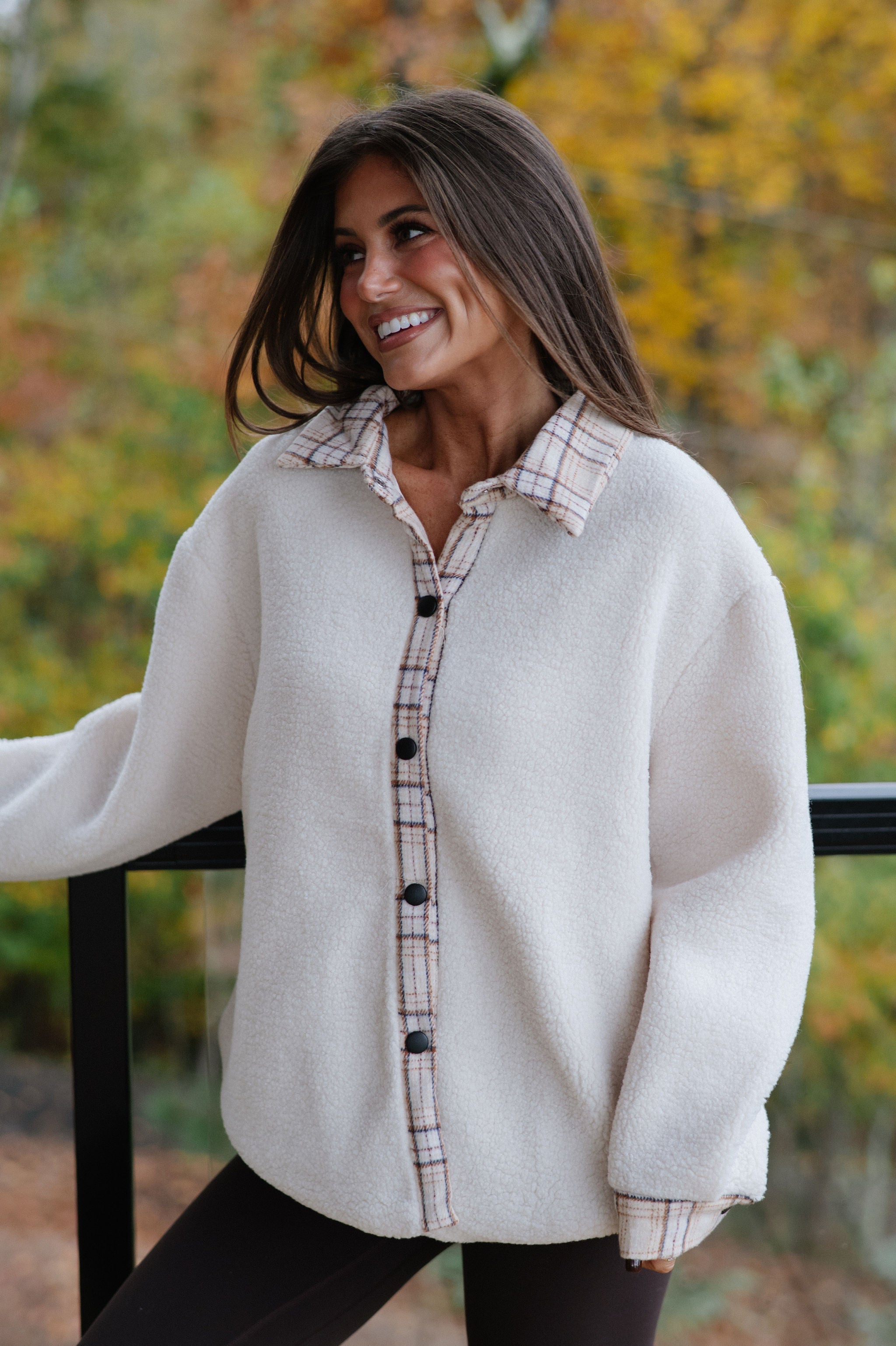 Duke Sherpa Jacket-Cream