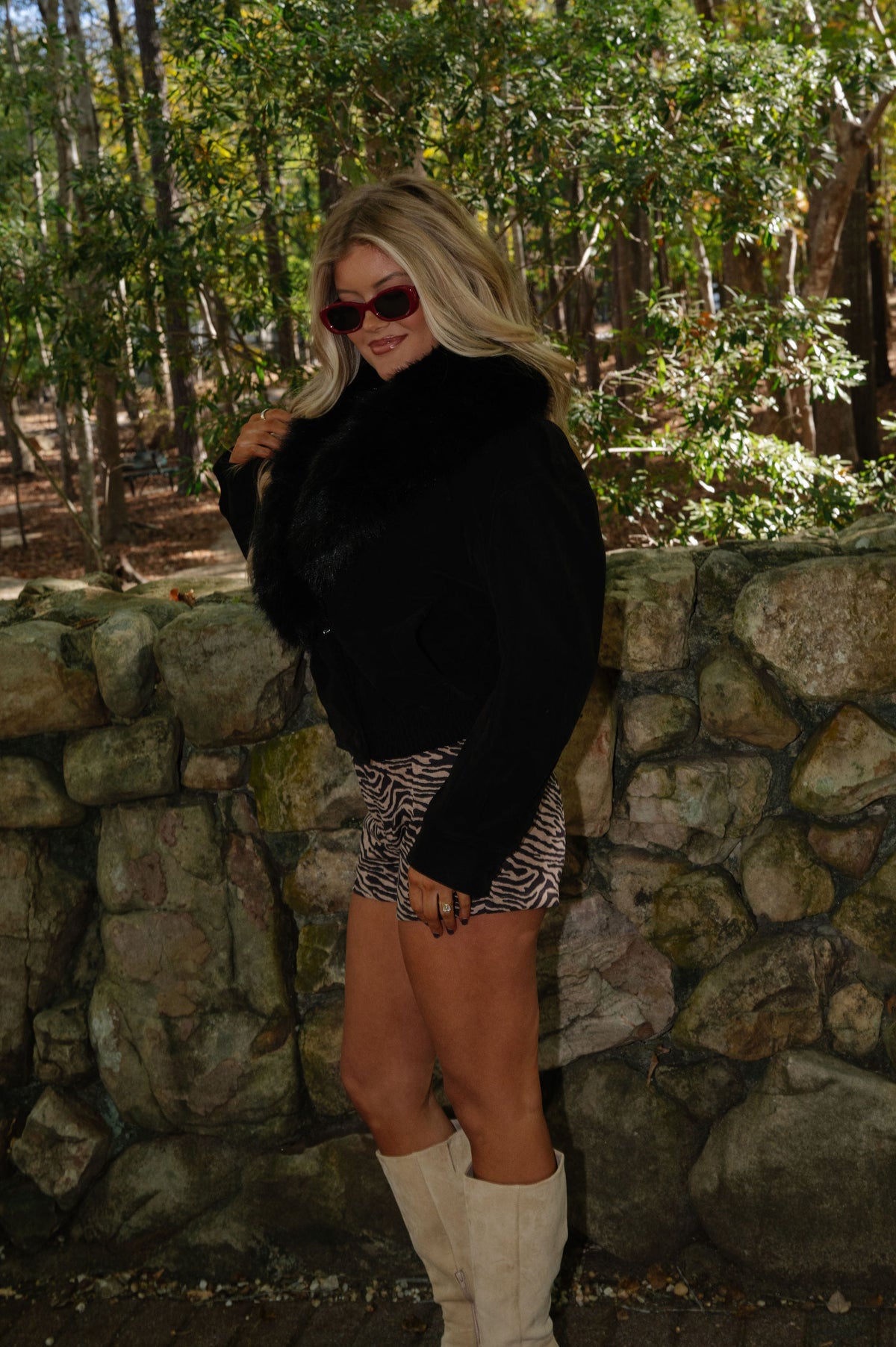 Zebra Print Short
