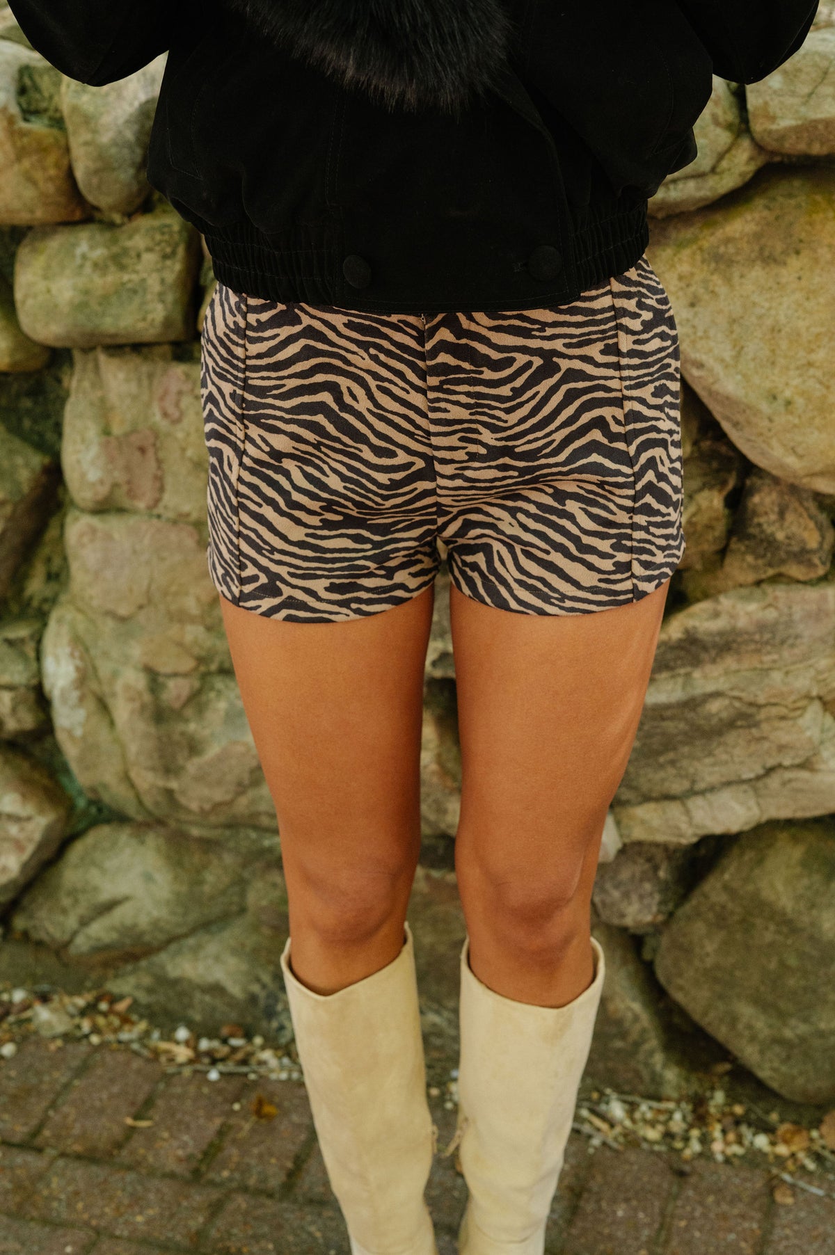 Zebra Print Short