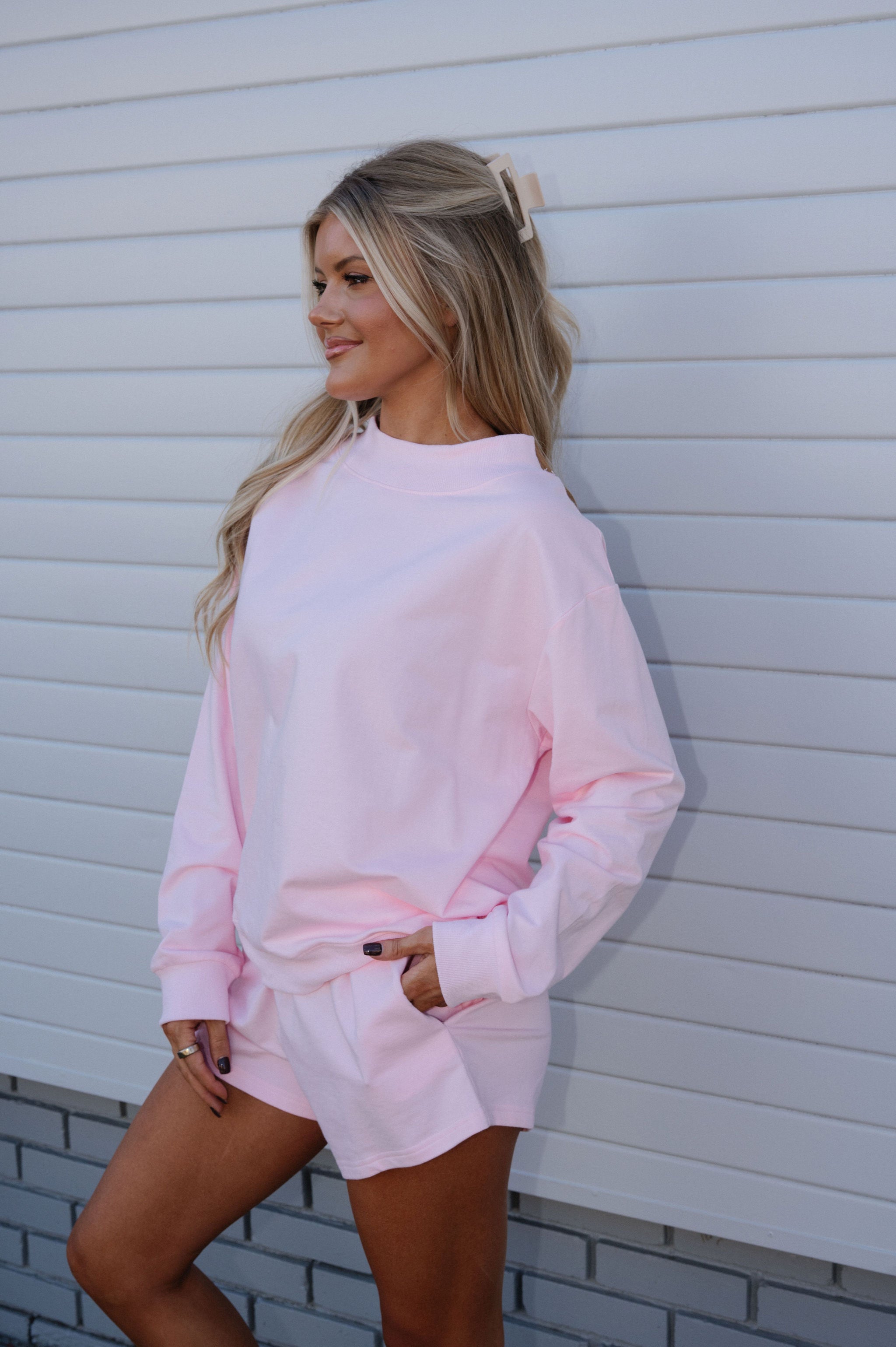 Brooke Shorts Set- Baby Pink