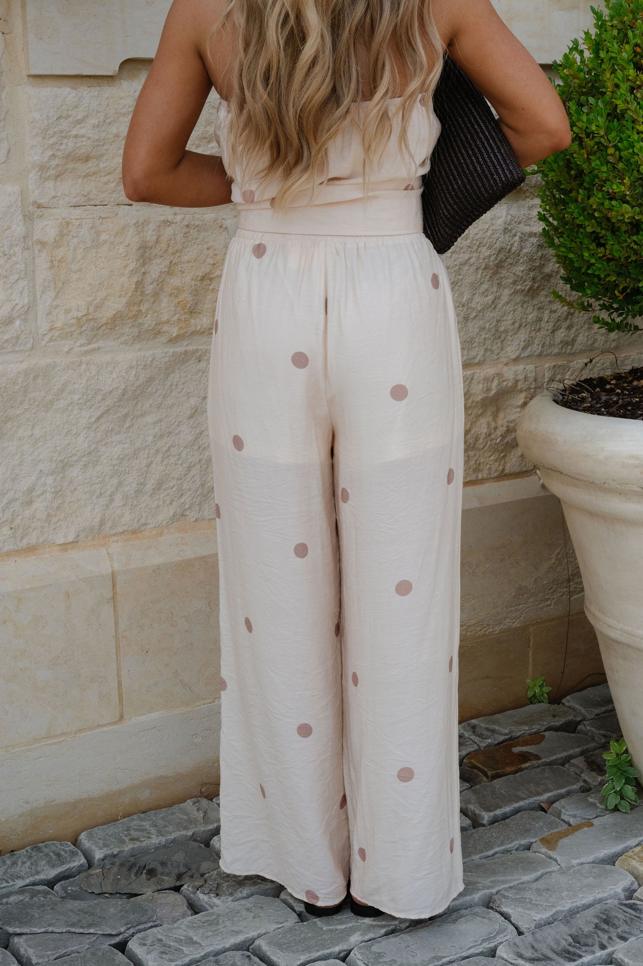 Rory Polka Dot Set-Ecru