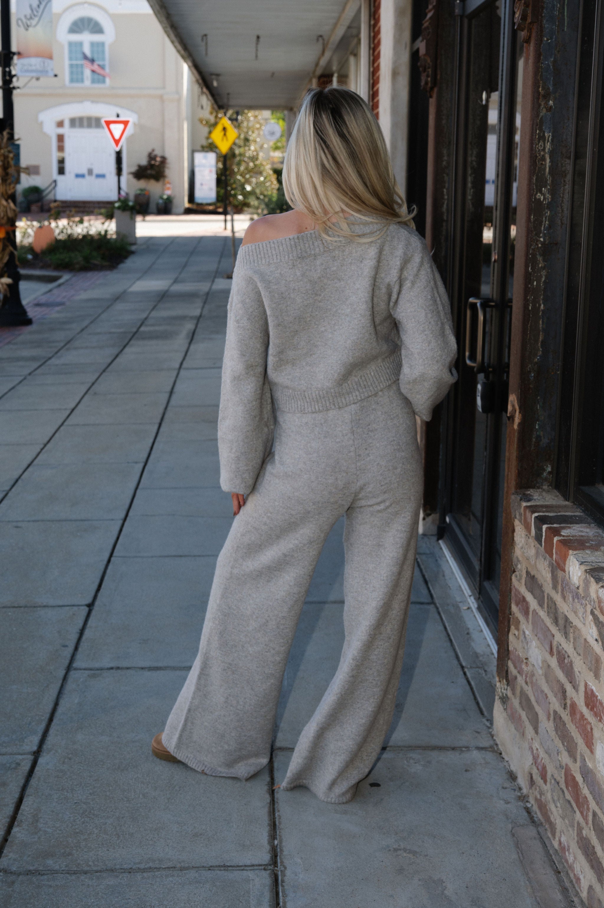Maverick Sweater Pants Set-Light Mocha