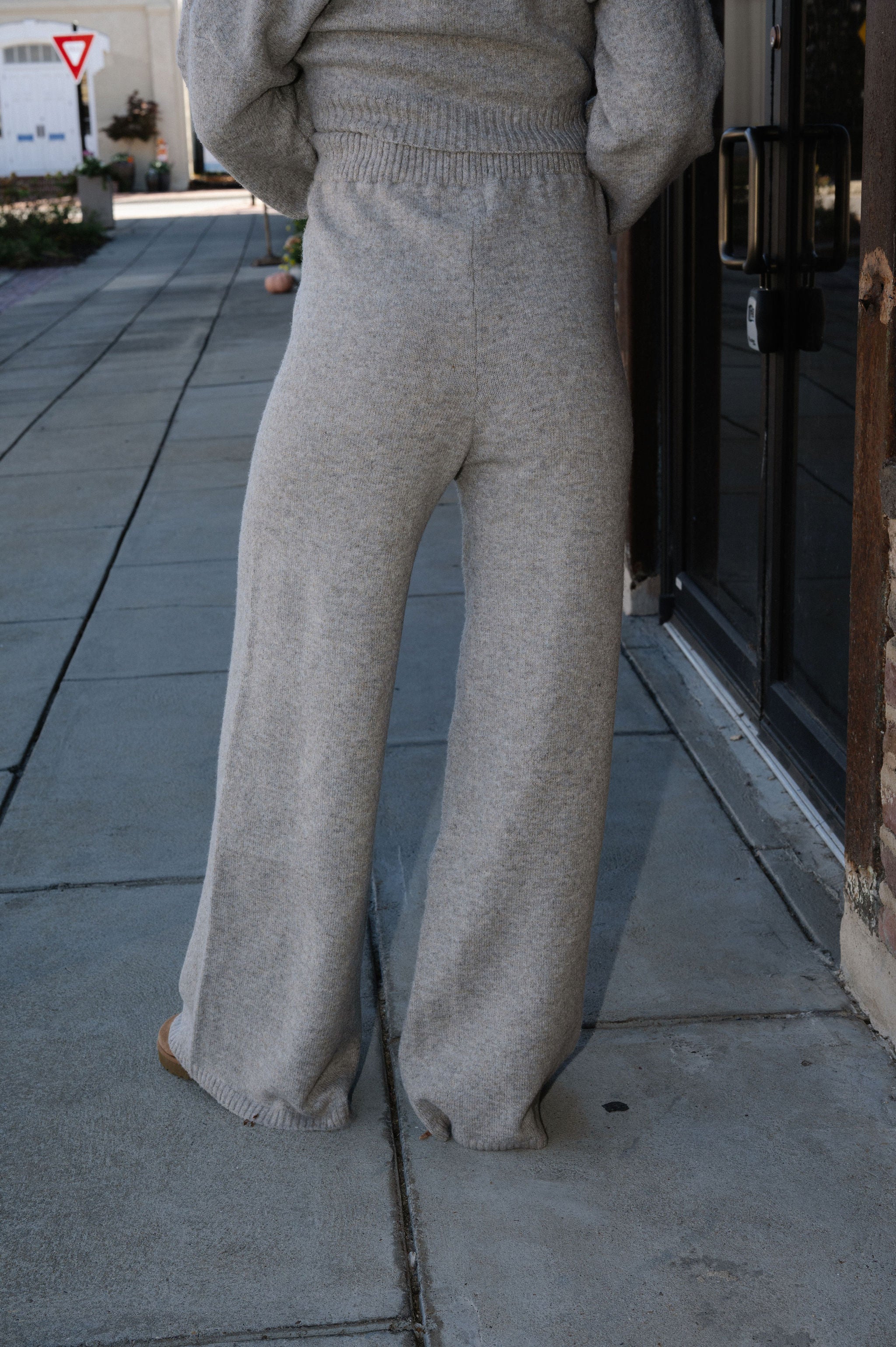 Maverick Sweater Pants Set-Light Mocha