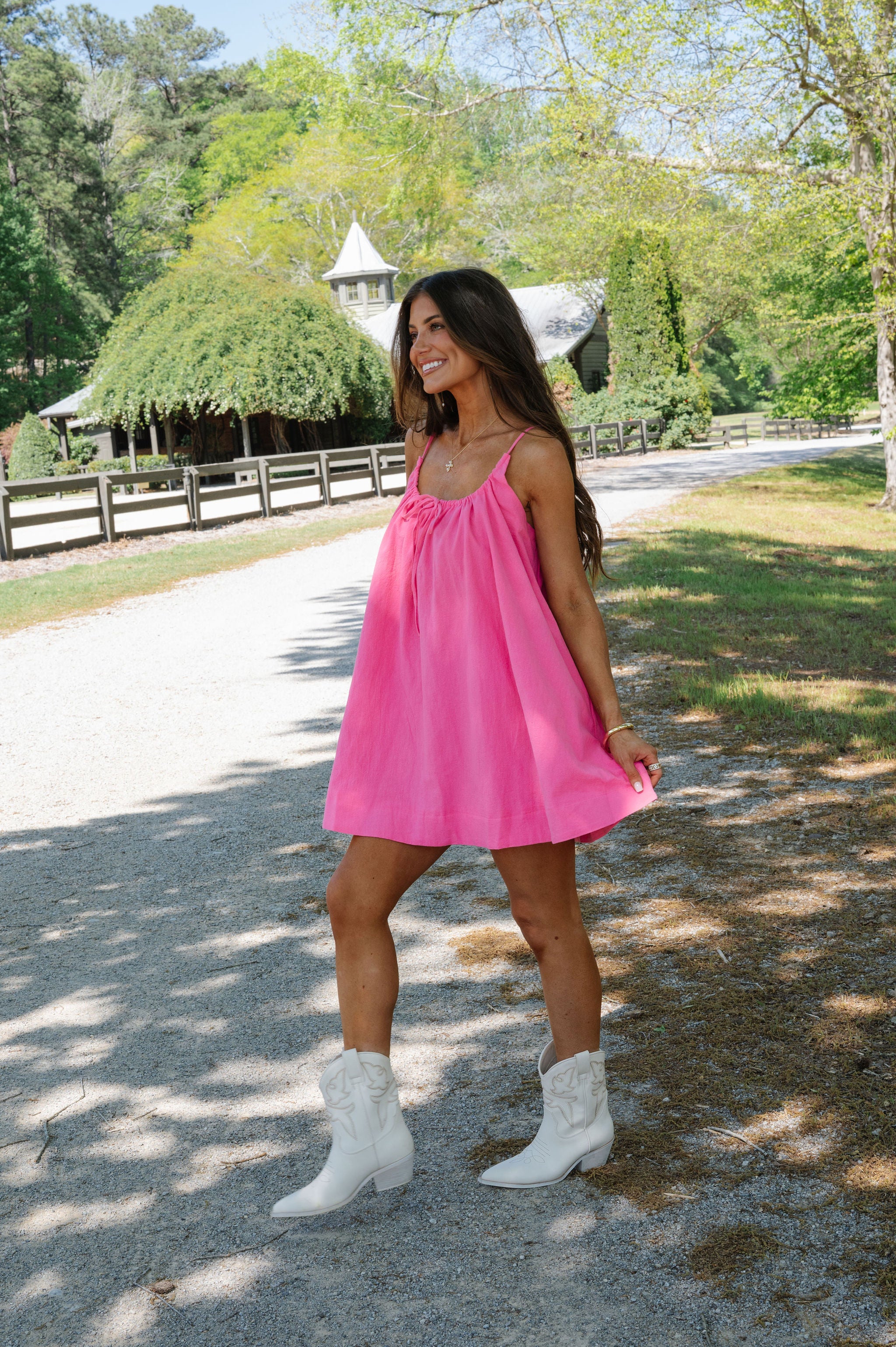 Juniper Mini Dress-Pink