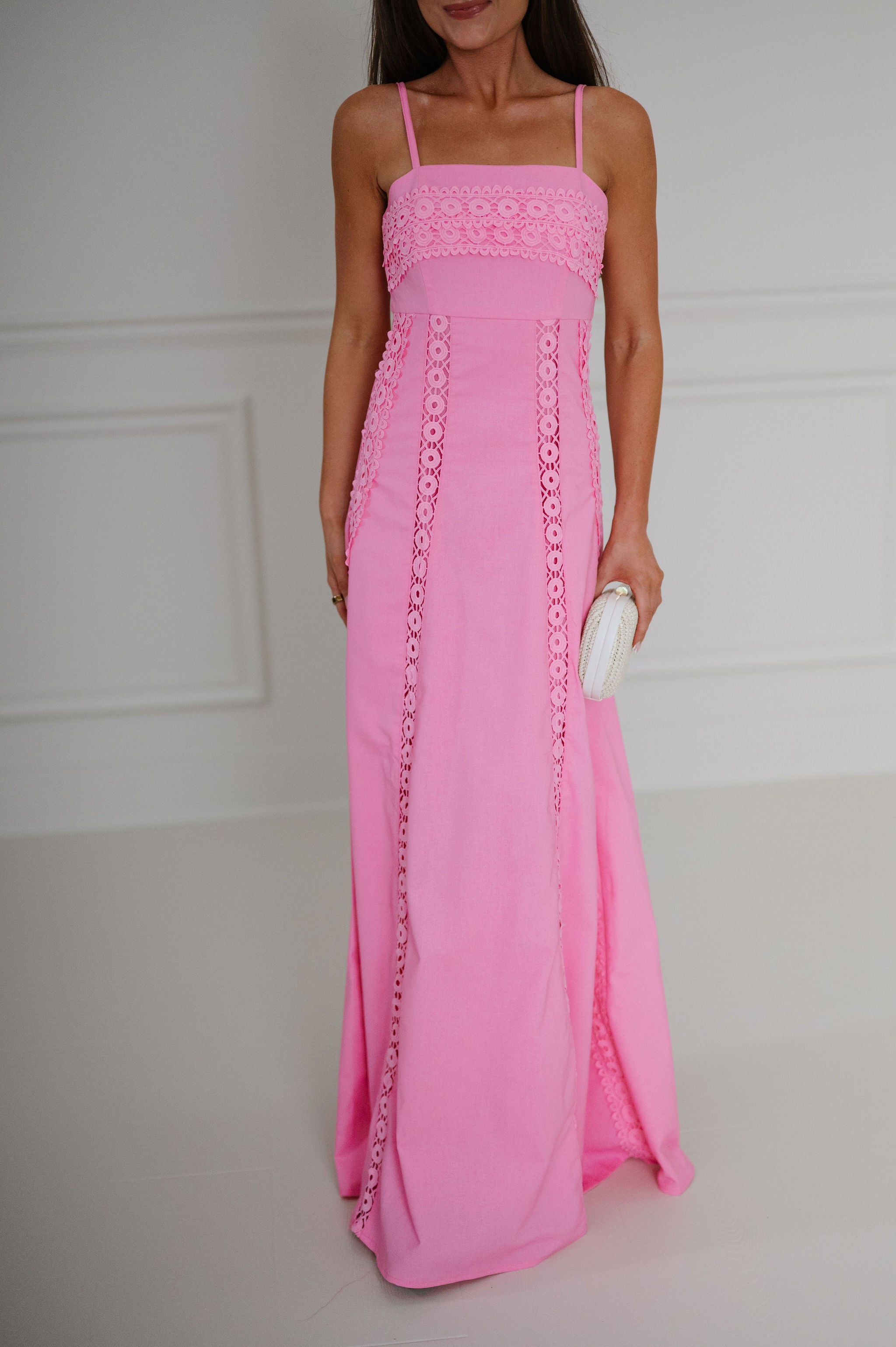 Eliza Maxi Dress-Pink