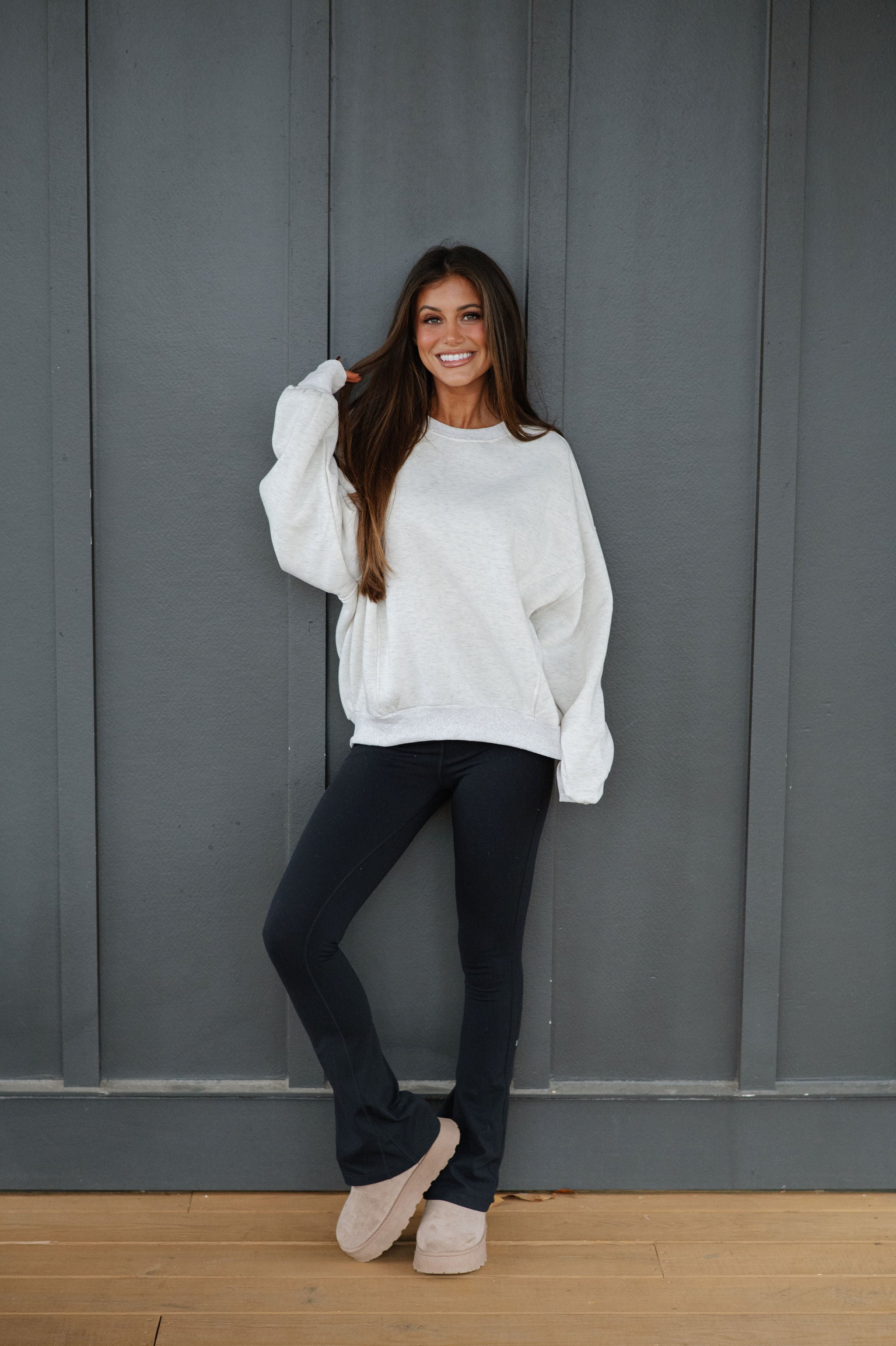Amber Sweatshirt-Heather Grey