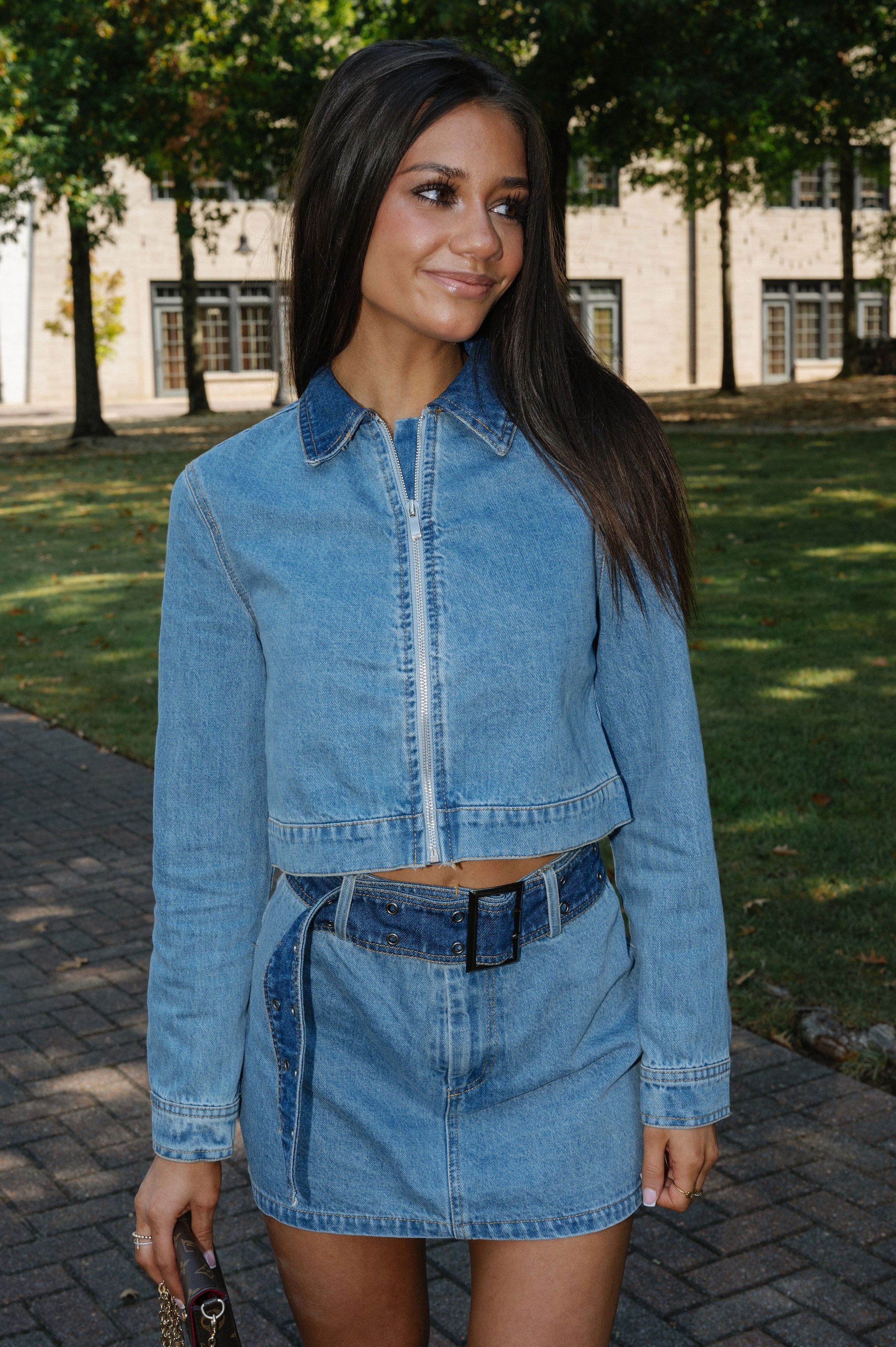 Wesley Skort Set-Denim