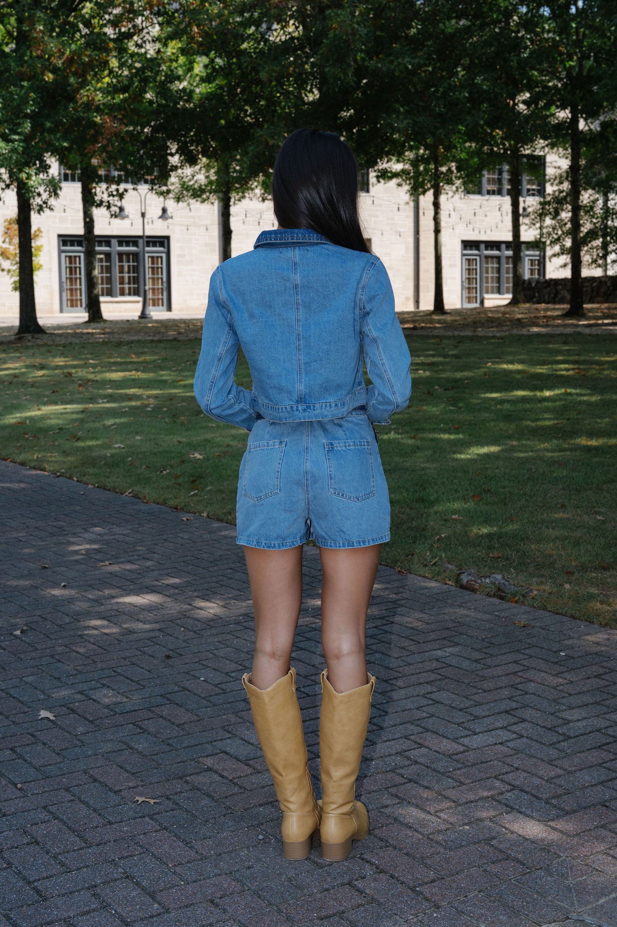 Wesley Skort Set-Denim