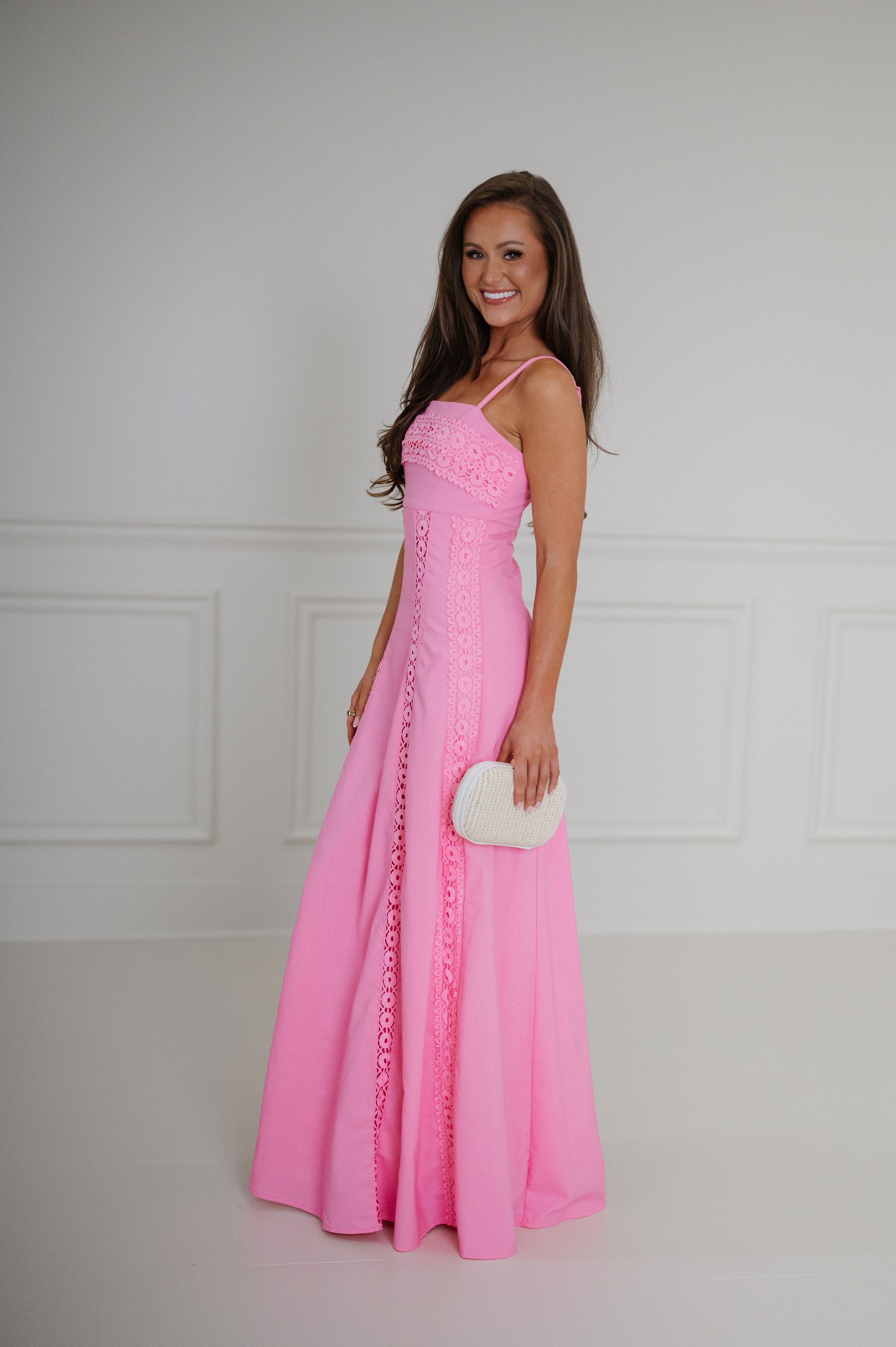 Eliza Maxi Dress-Pink