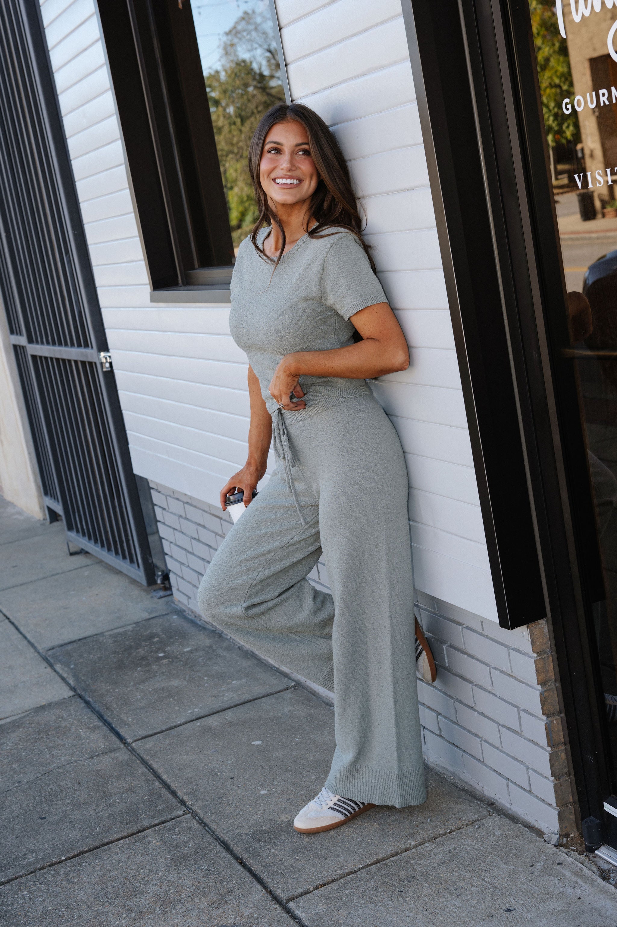 Andre Pants Set-Dusty Sage