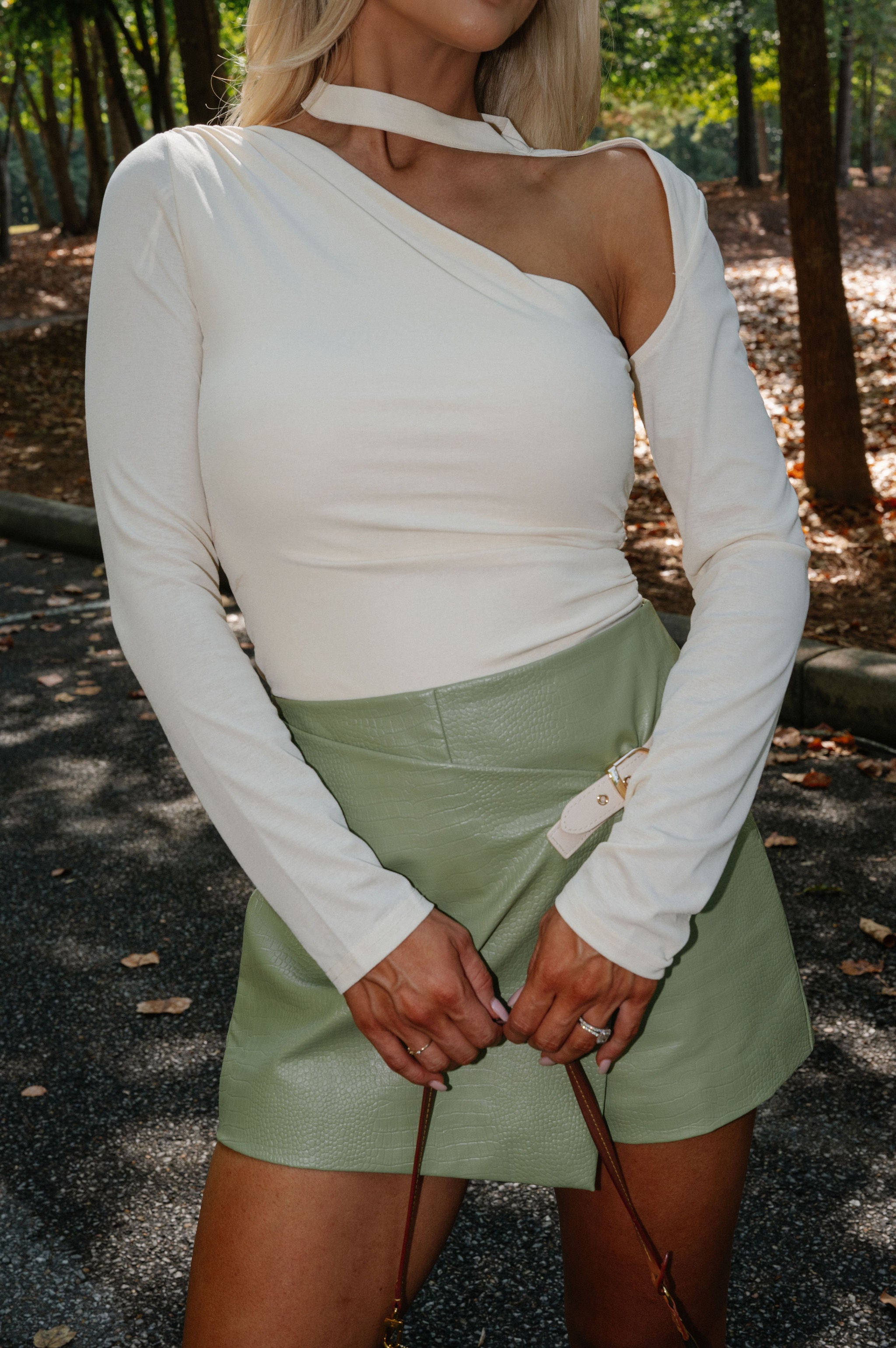 Jenny Cut Out Top- Cream