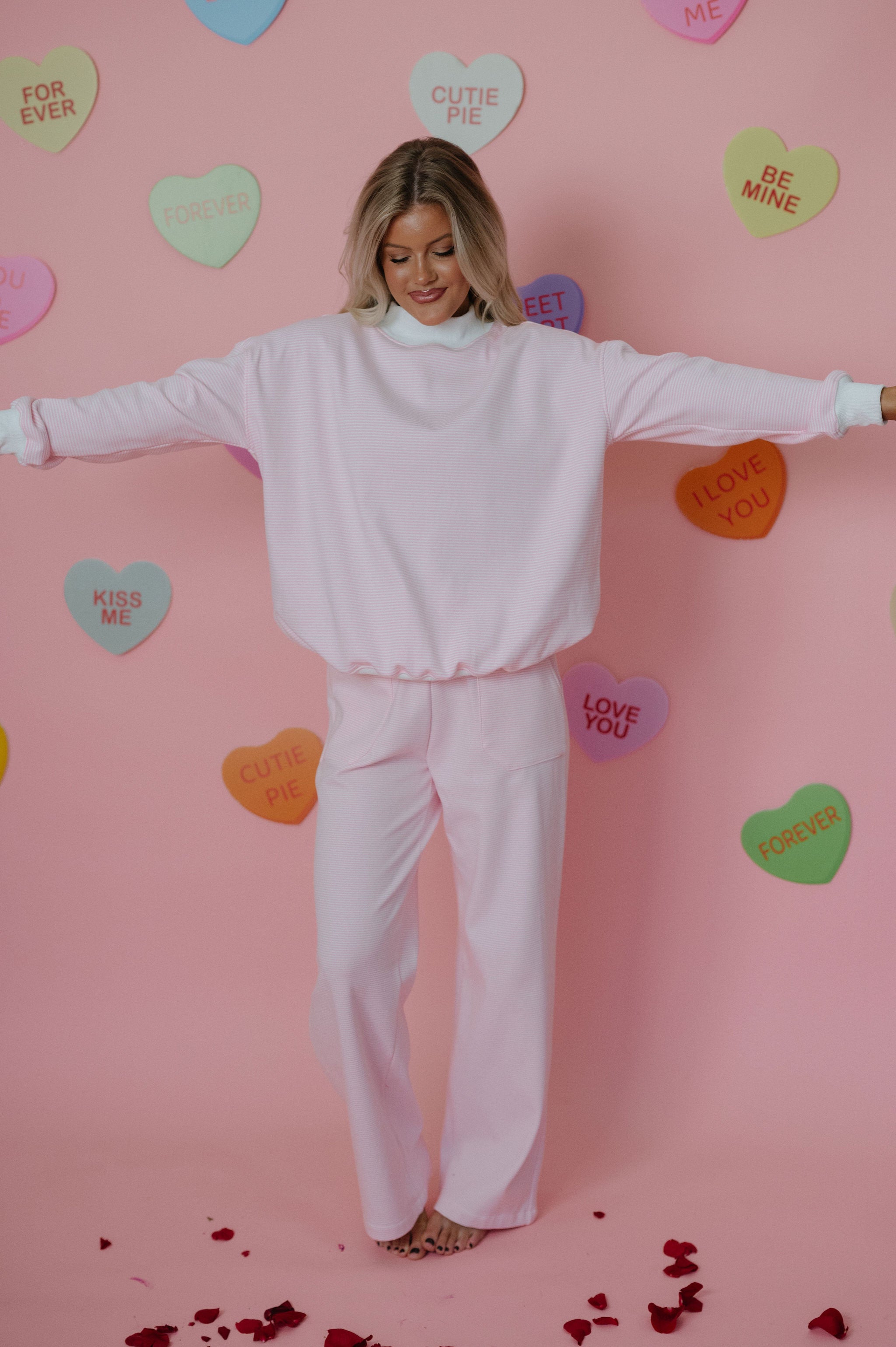 Viviann Pants Set-Pink