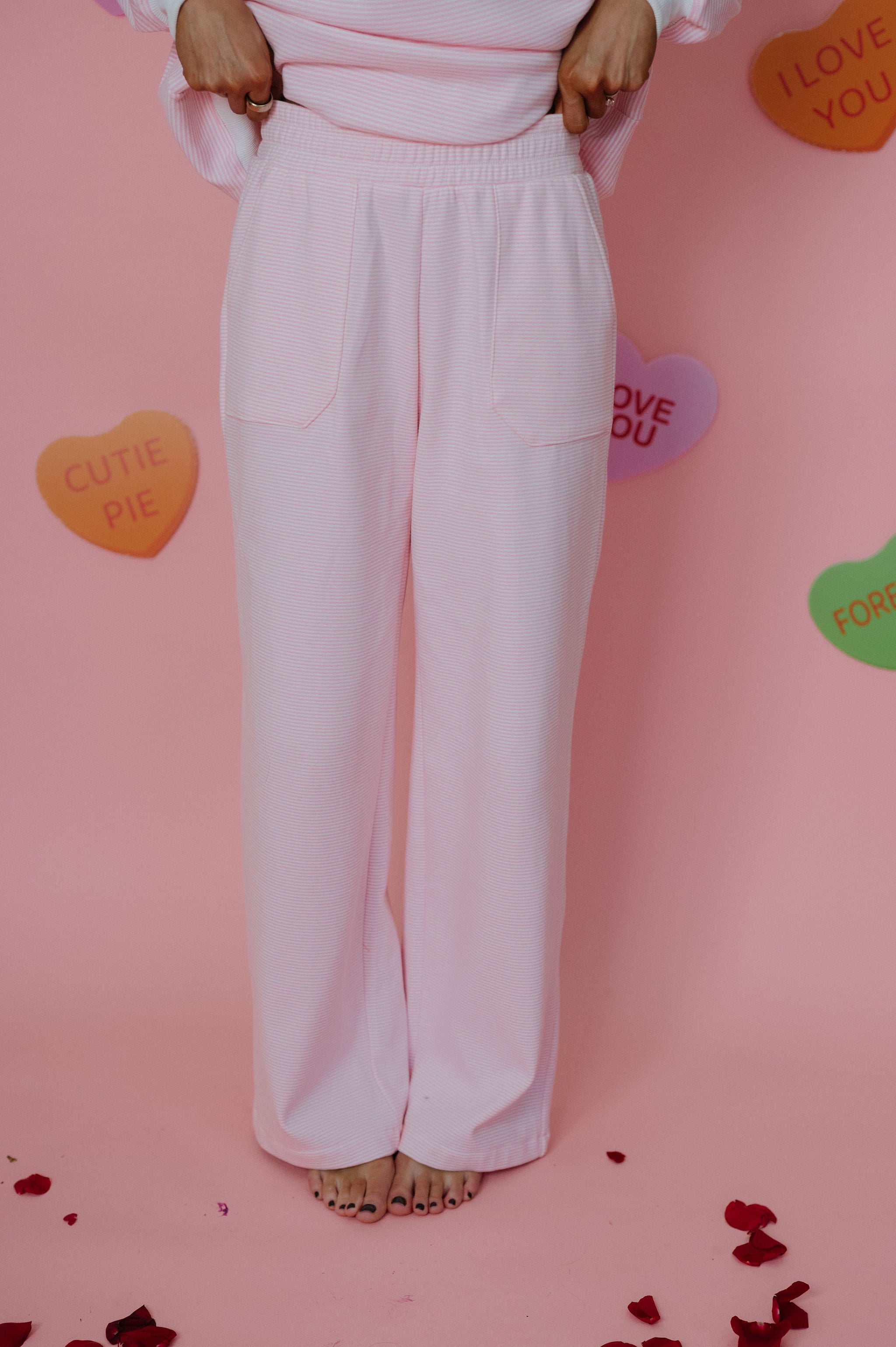 Viviann Pants Set-Pink