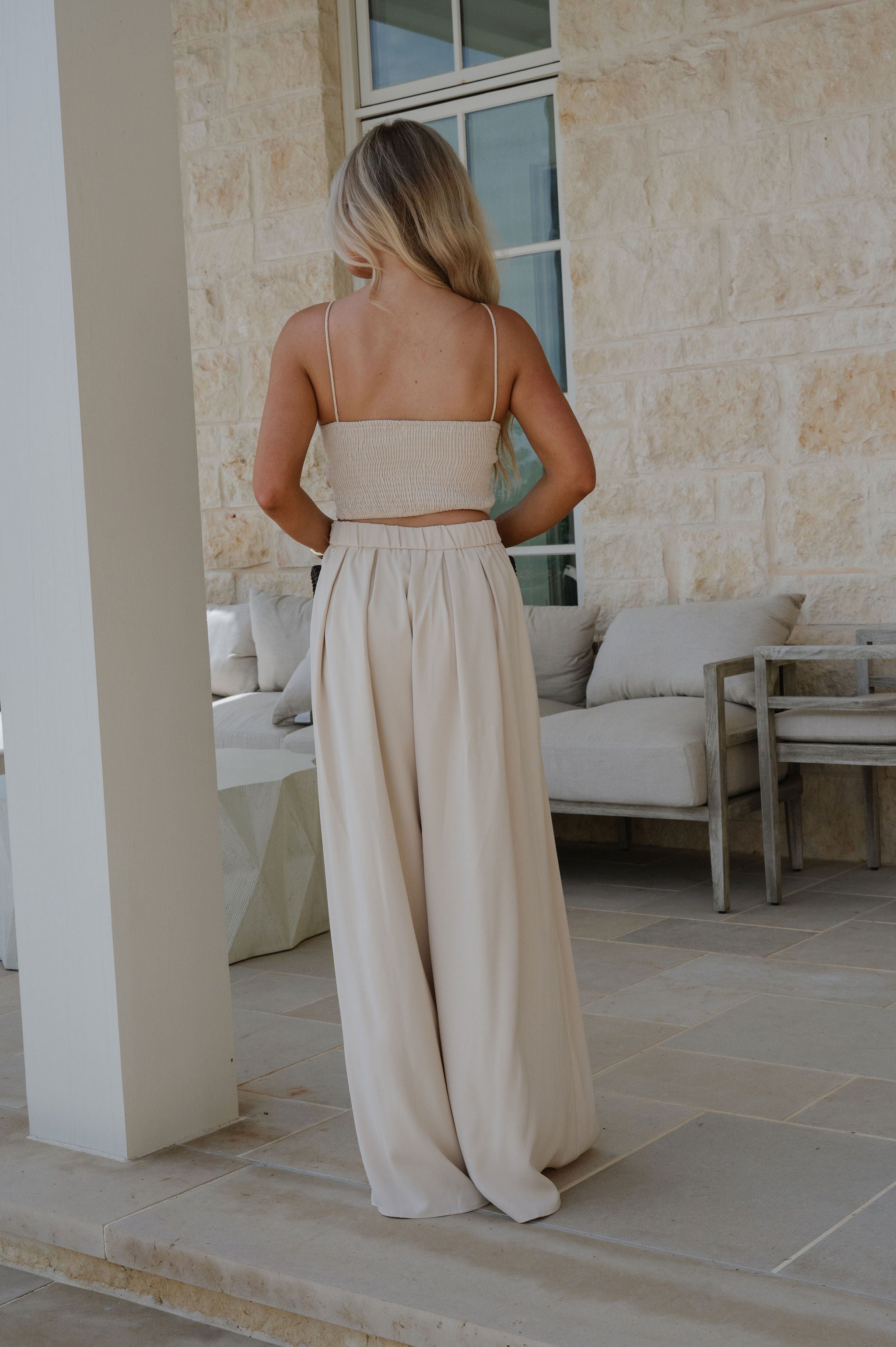 Monti Pants Set-Beige