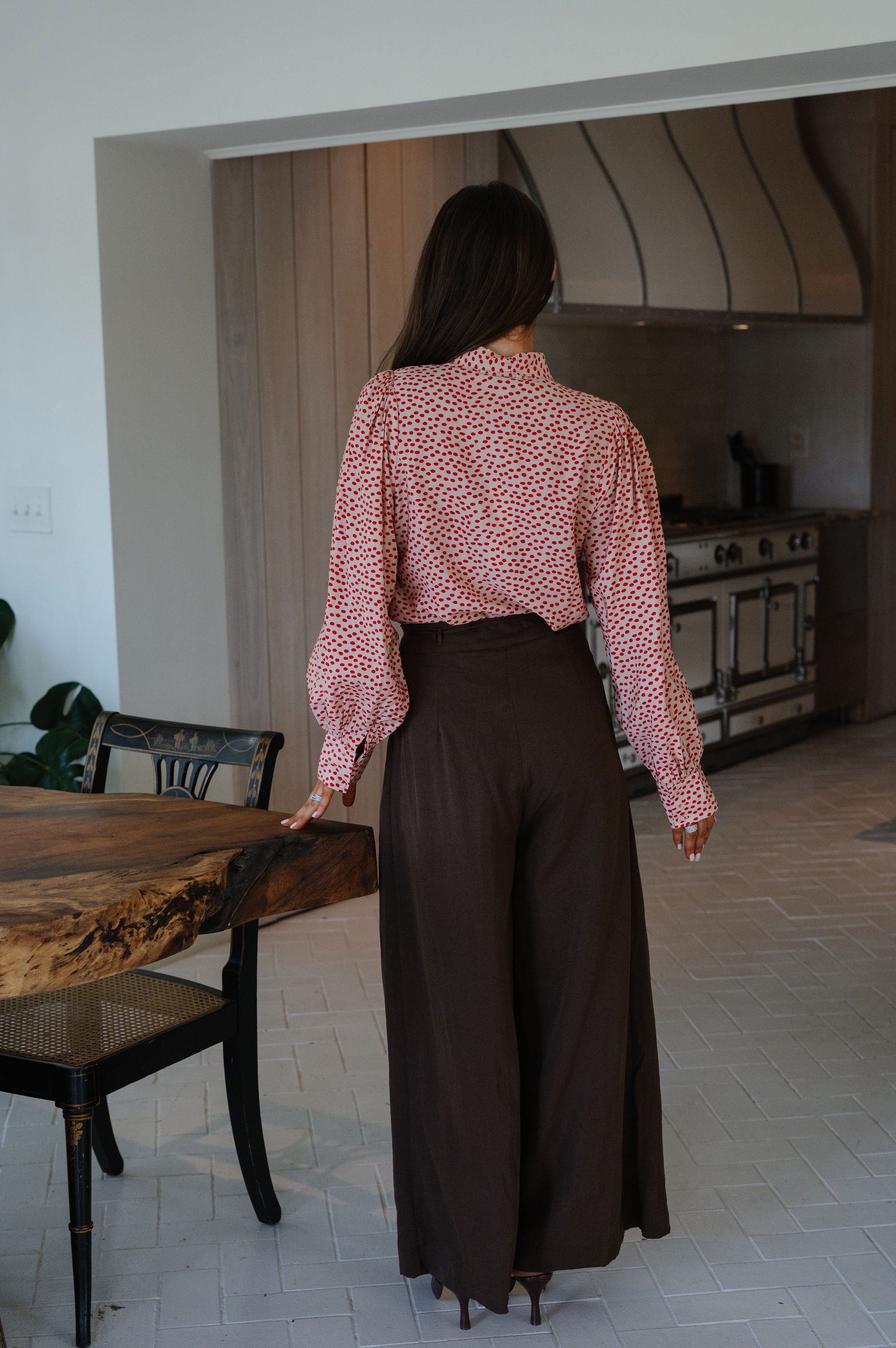 Liv Polka Dot Top- Red