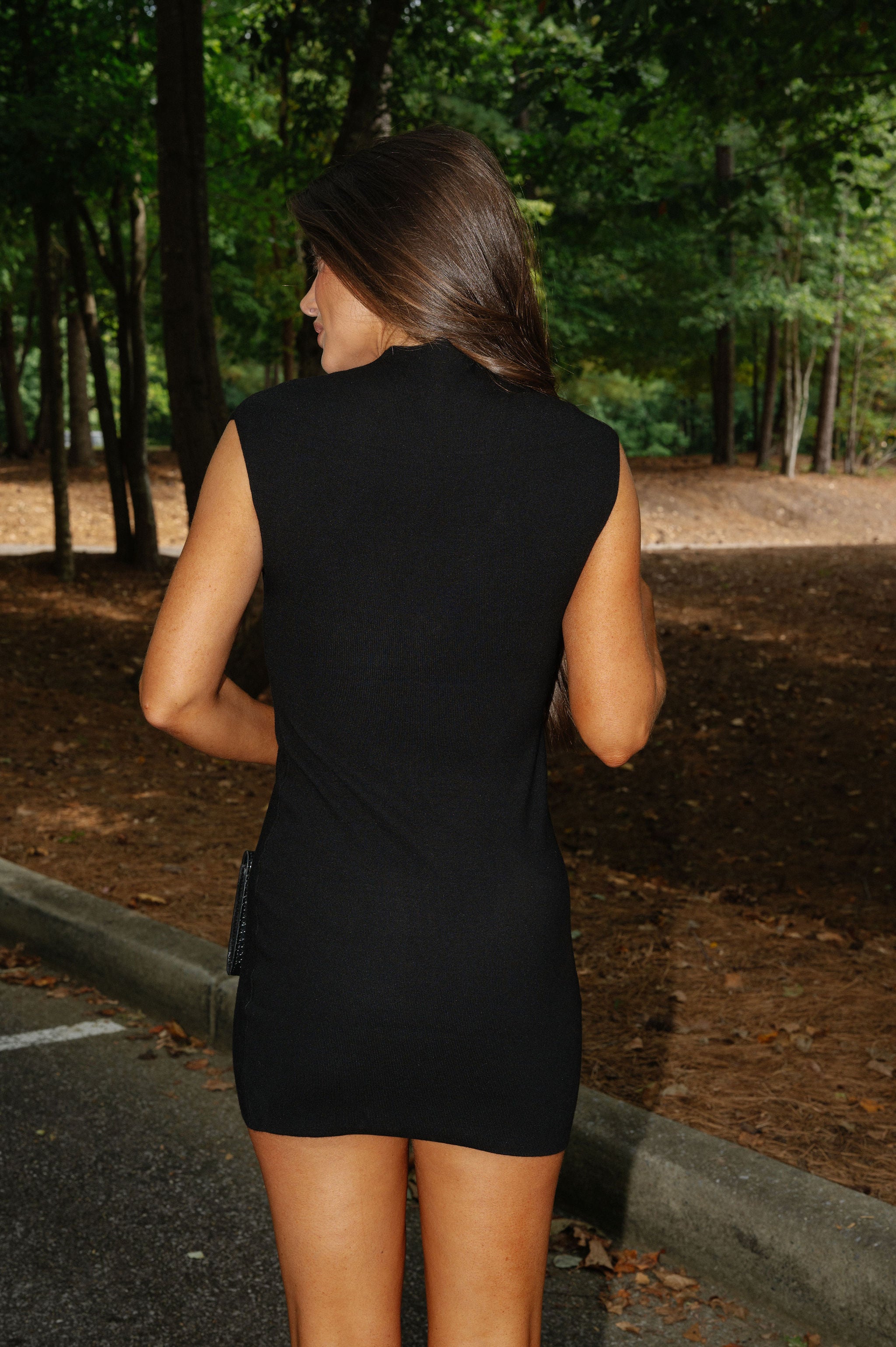 Riles Mini Dress-Black//PETITE