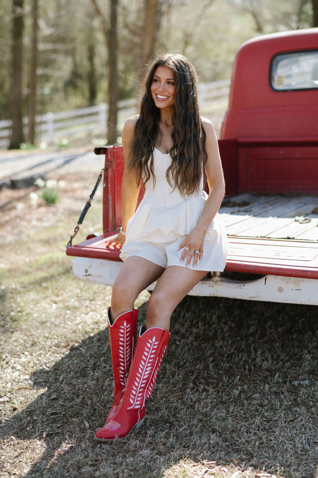 Brooklyn Romper-Cream