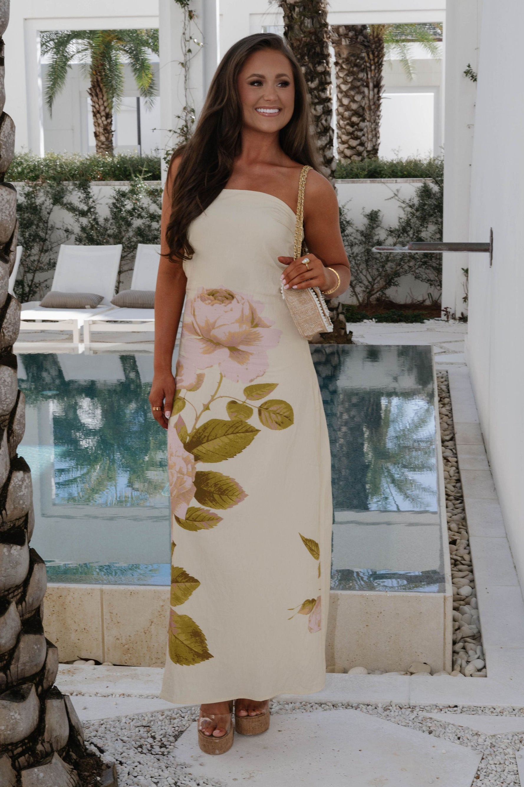Kenny Floral Maxi Dress-Butter Yellow
