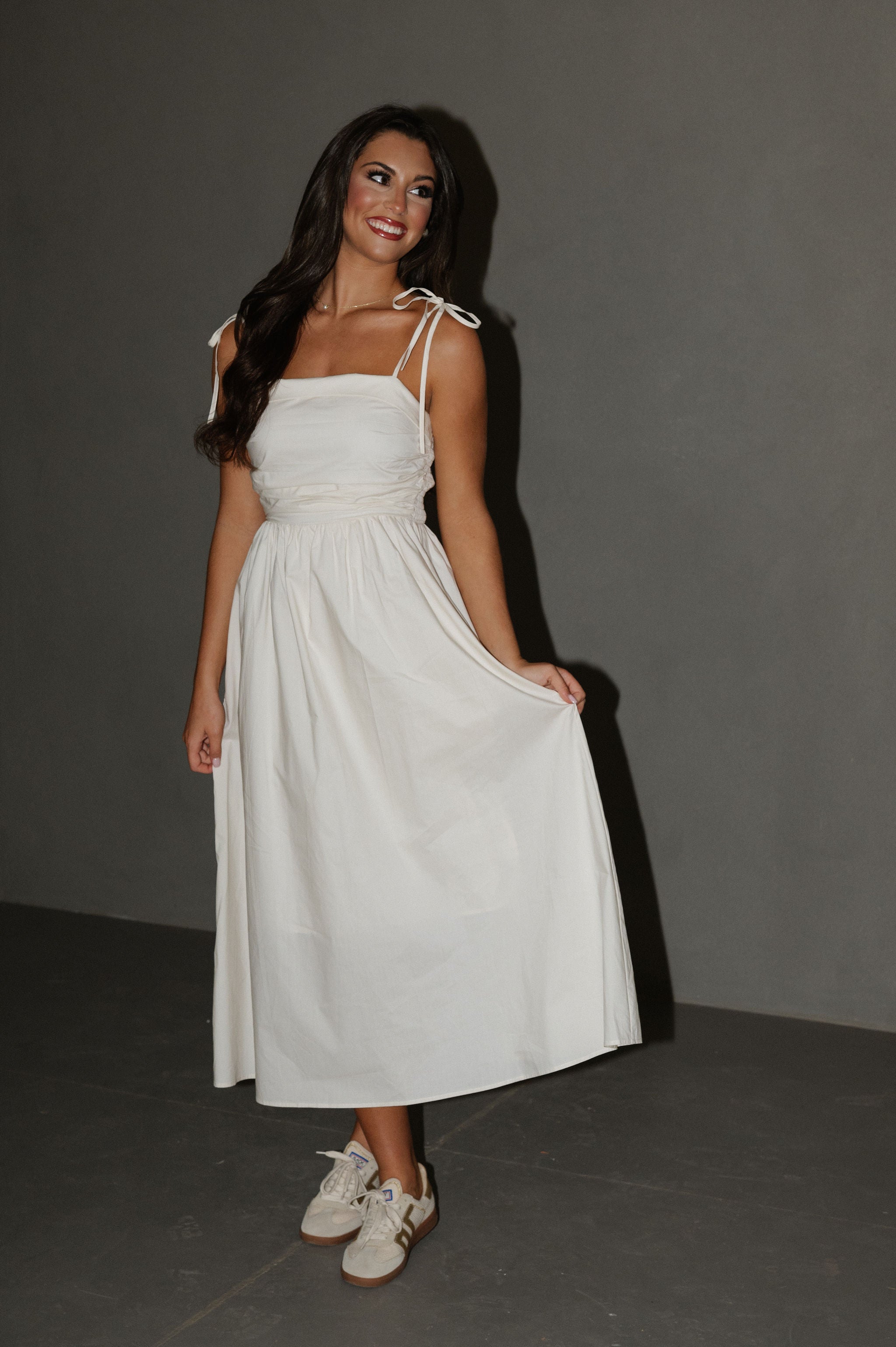 Lori Midi Dress-Natural