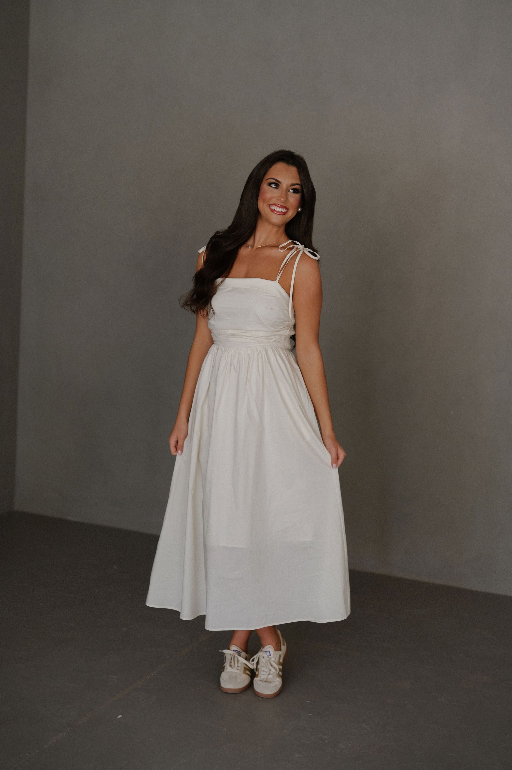 Lori Midi Dress-Natural