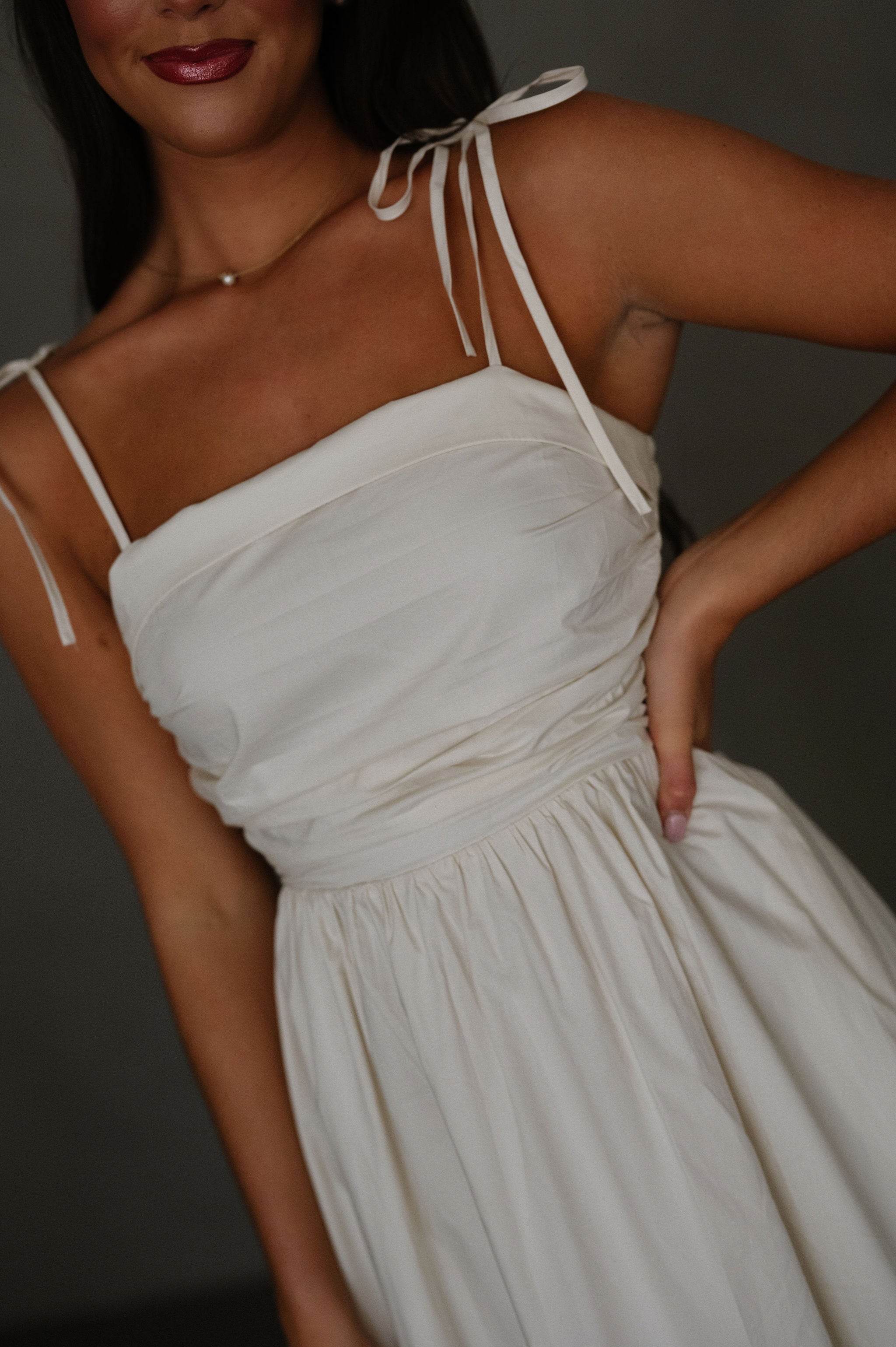 Lori Midi Dress-Natural