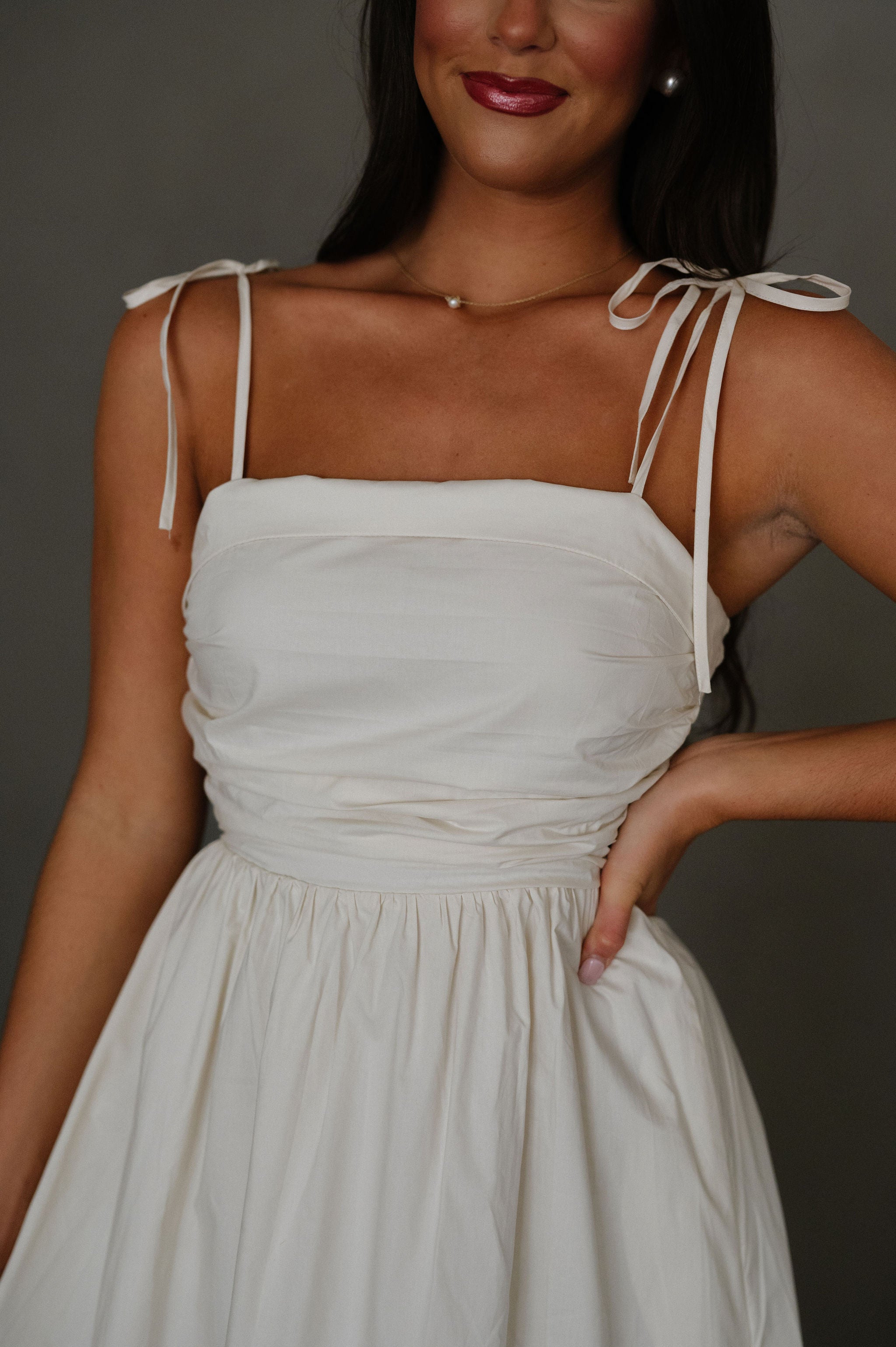 Lori Midi Dress-Natural
