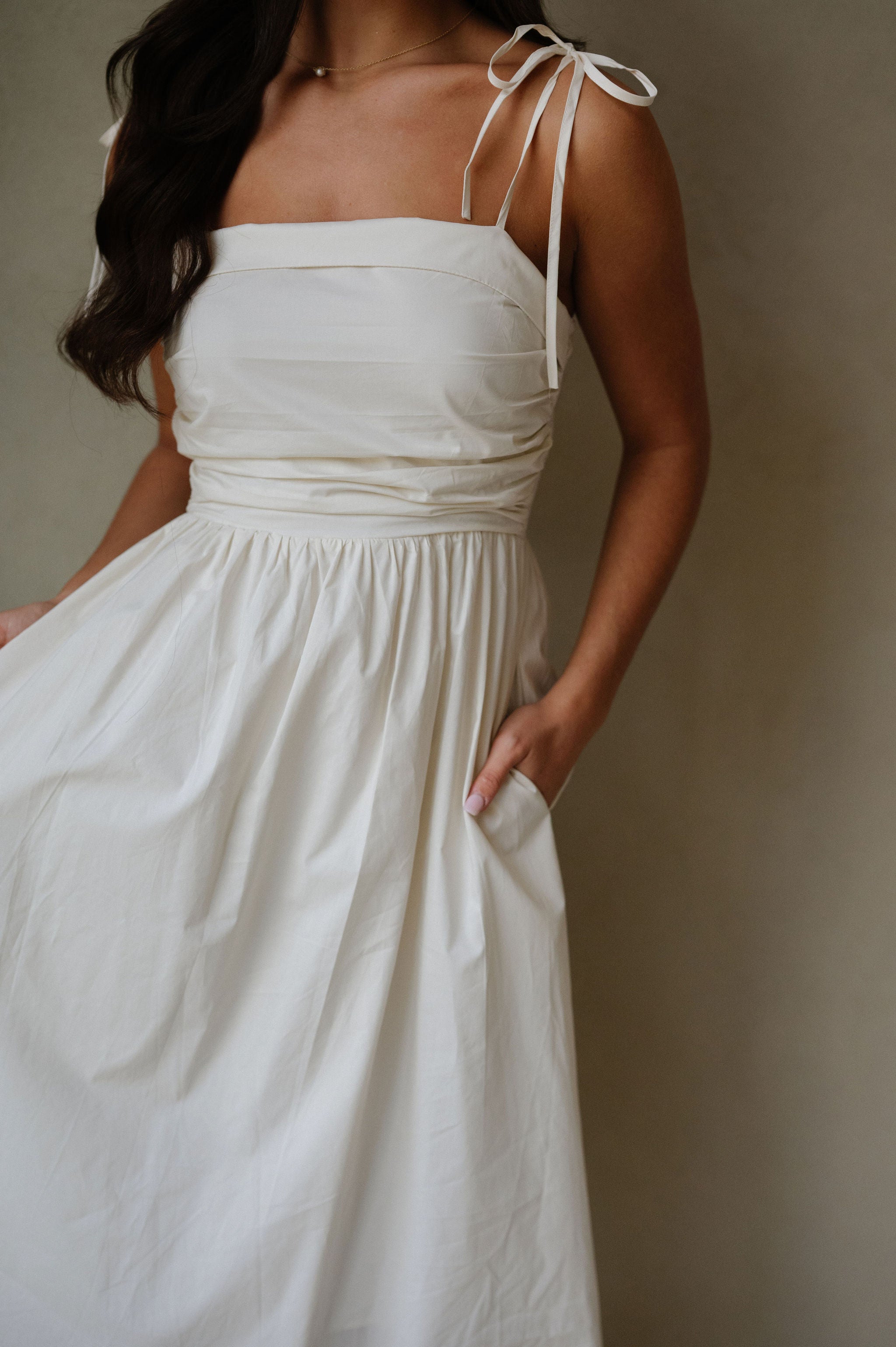 Lori Midi Dress-Natural