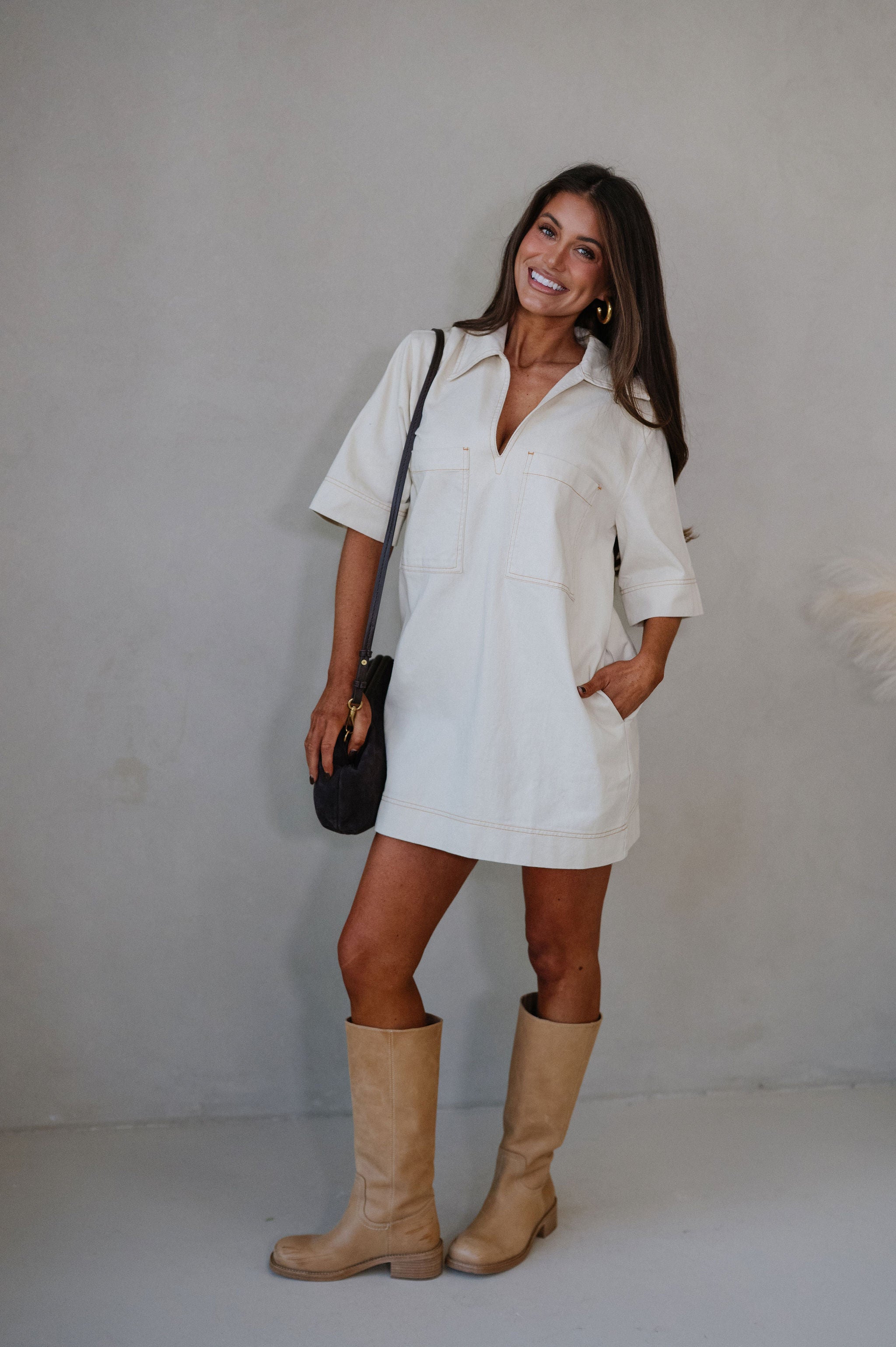 Dasha Dress-Natural