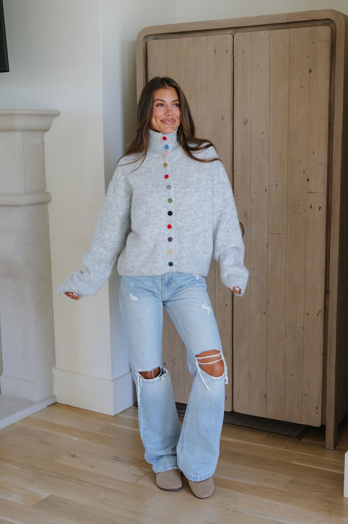Wilma Straight Leg Jeans-Light Wash