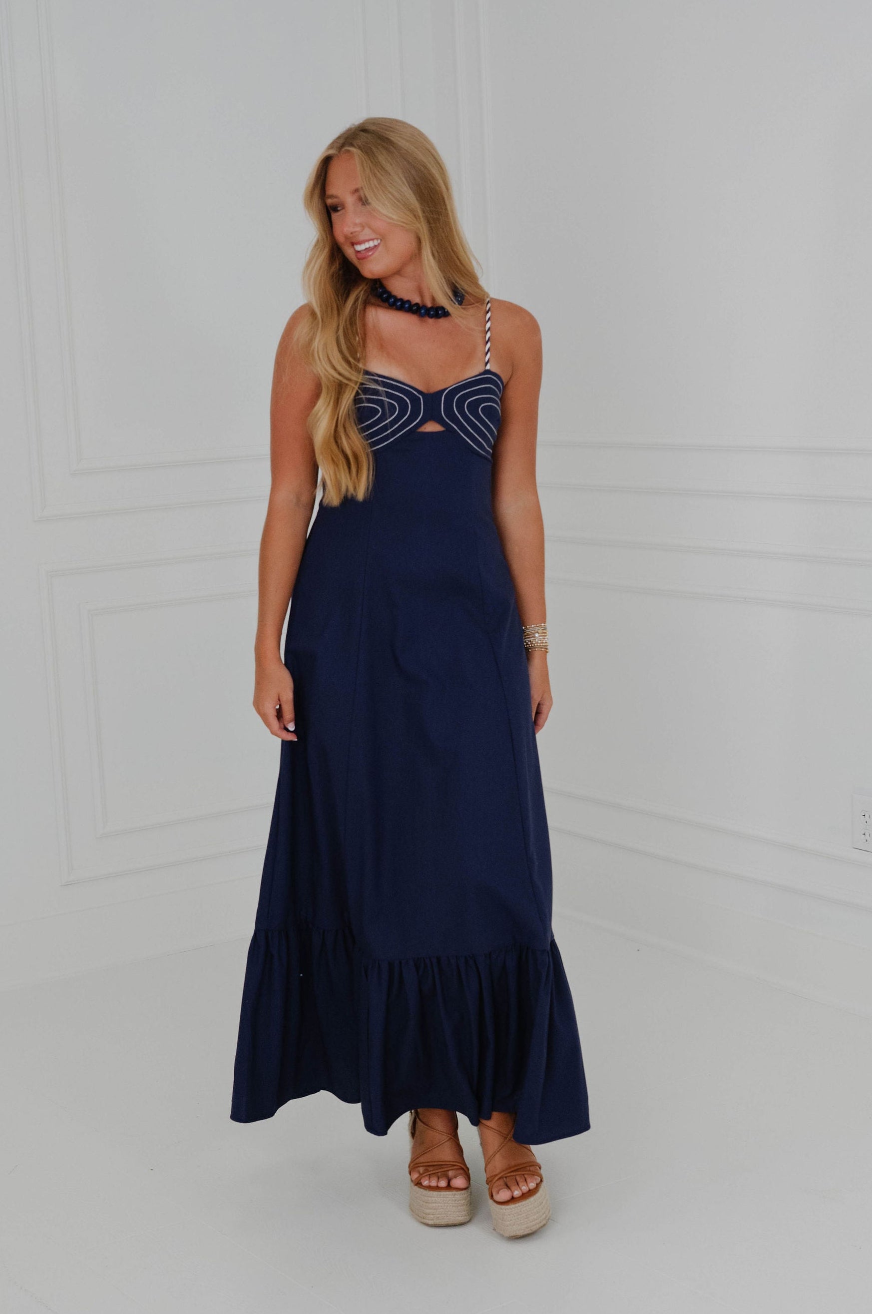 Kodi Maxi Dress-Navy