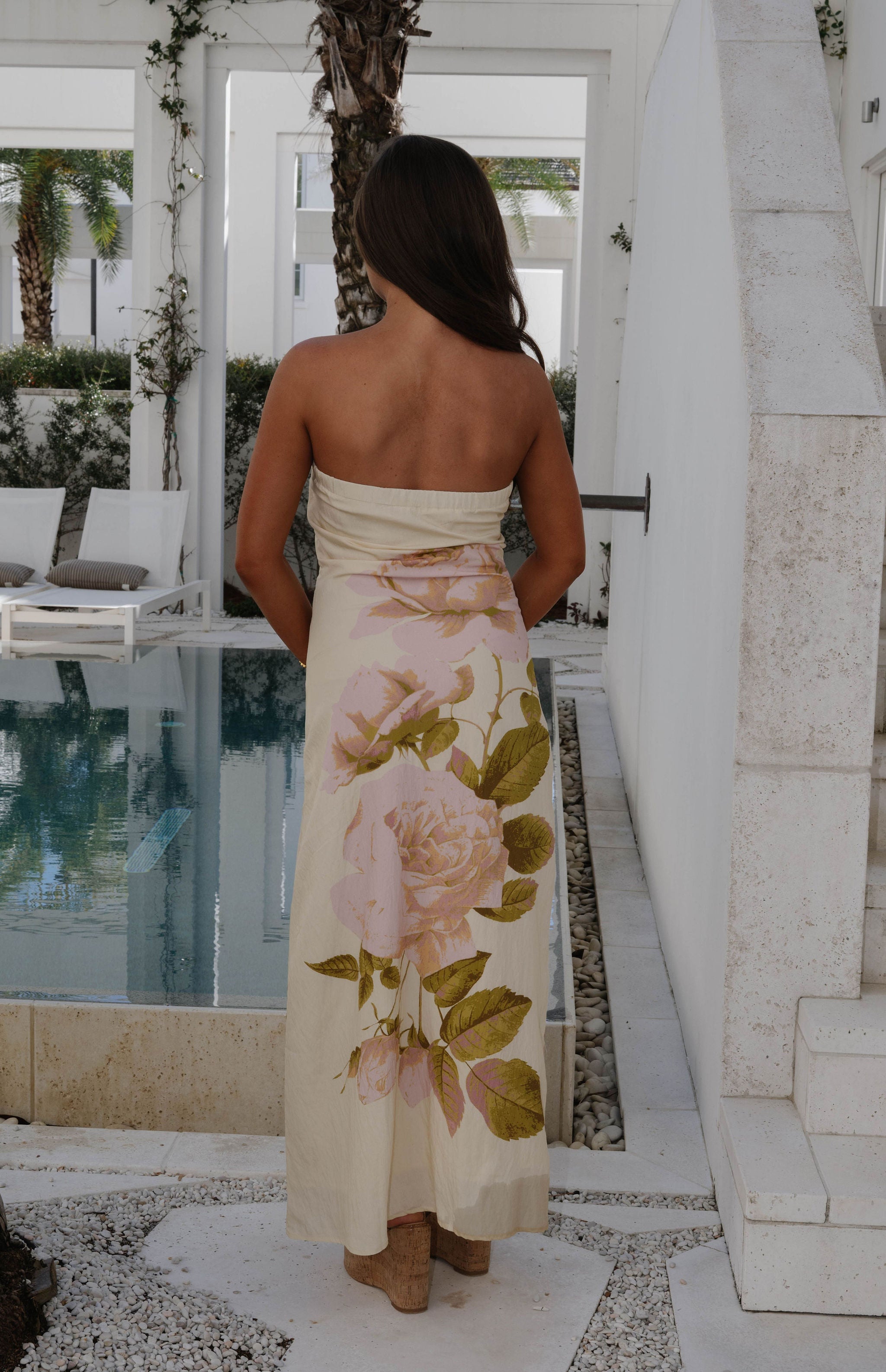 Kenny Floral Maxi Dress-Butter Yellow