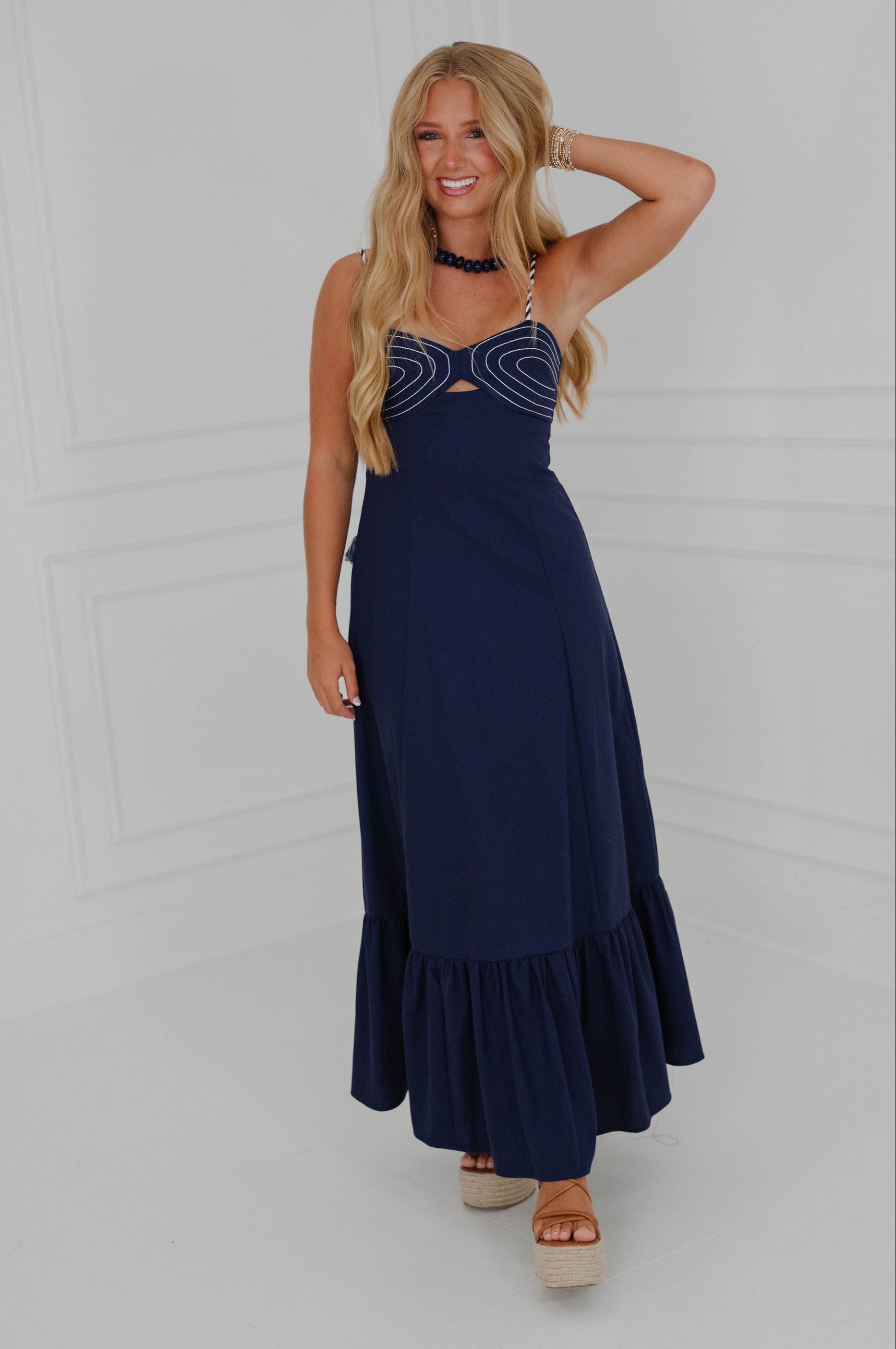 Kodi Maxi Dress-Navy