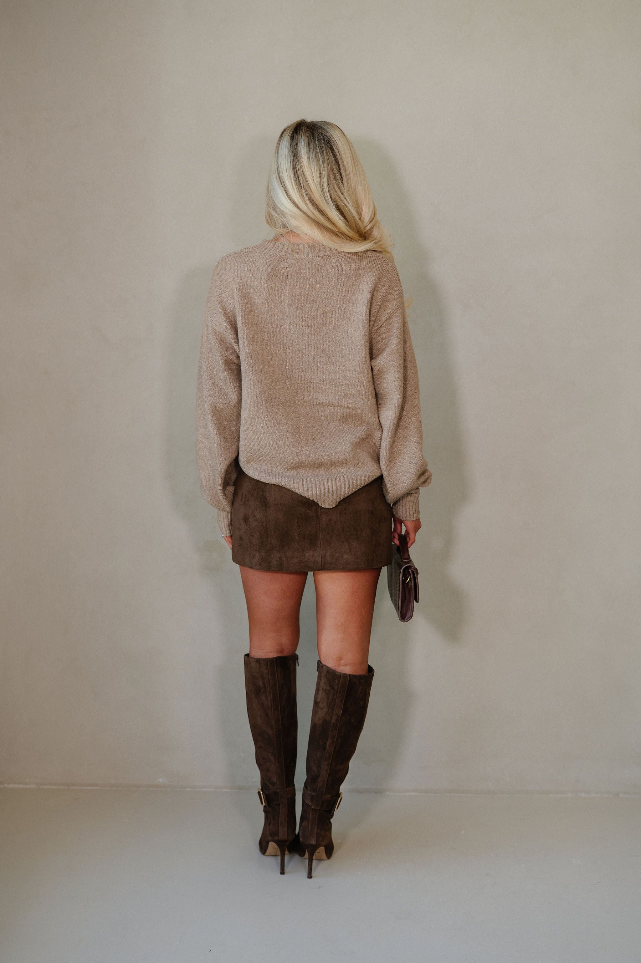 Desiree Pullover Sweater-Mocha