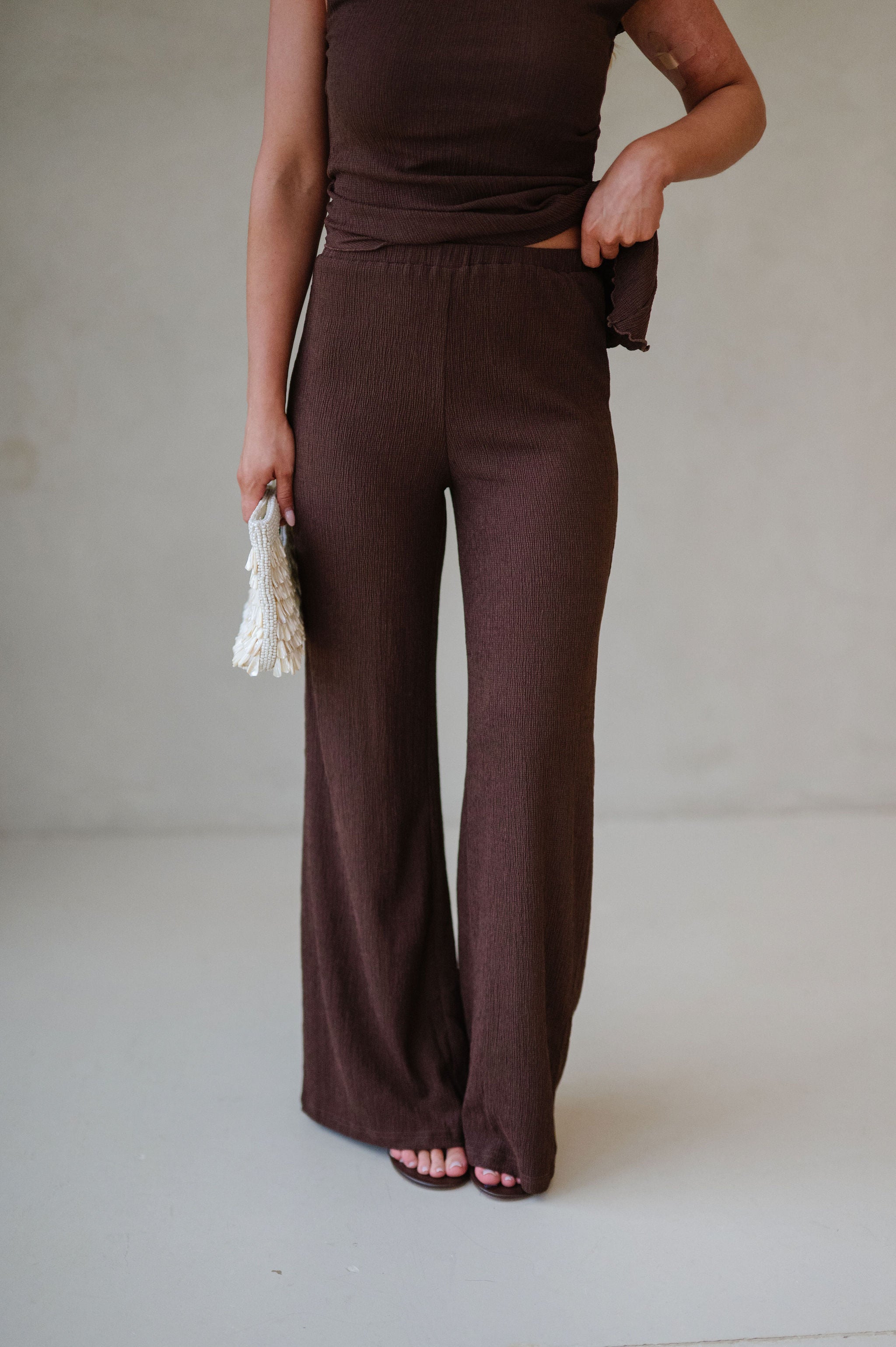 Donnie Pants Set-Brown