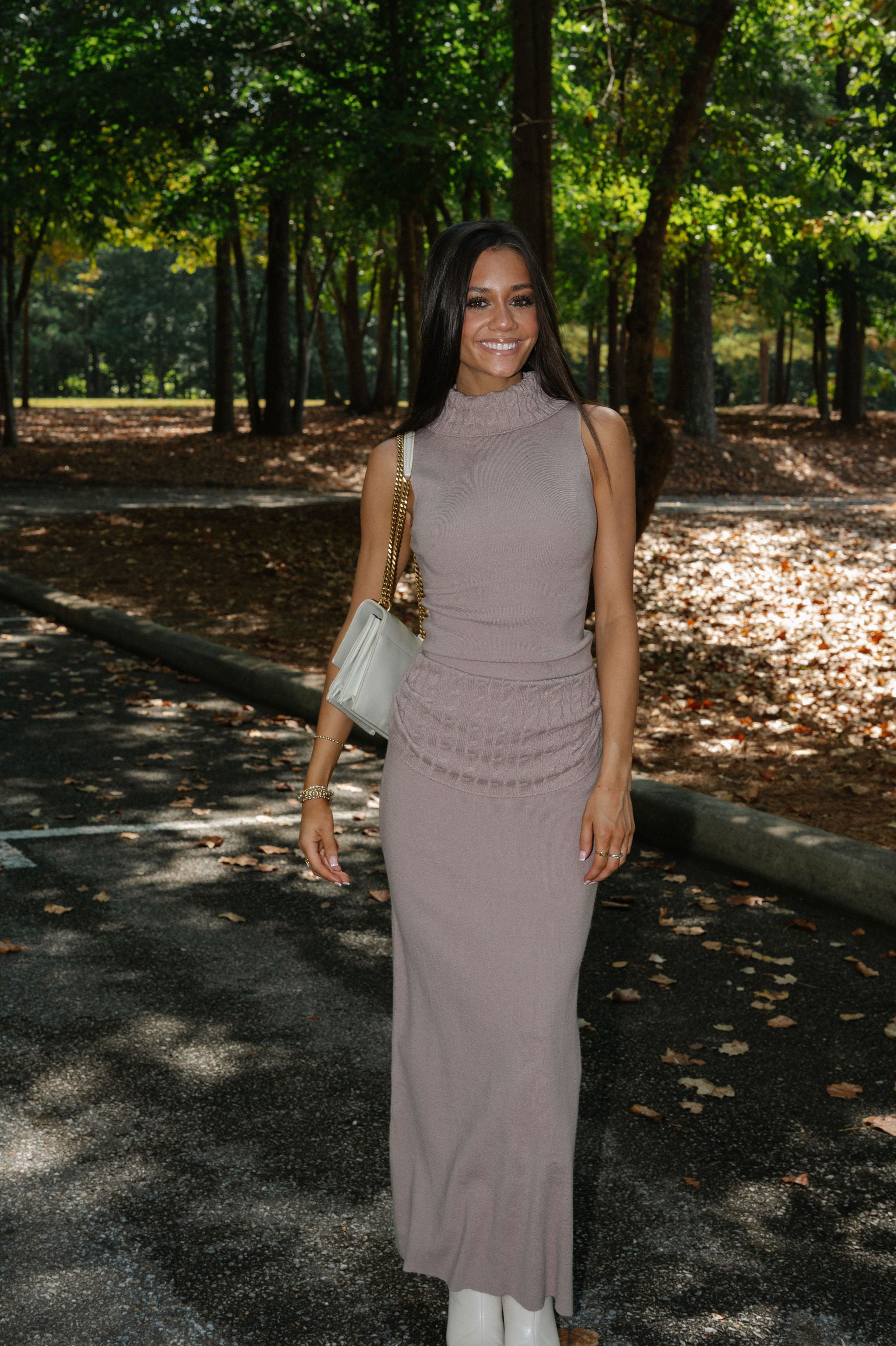 Arden Skirt Set- Taupe