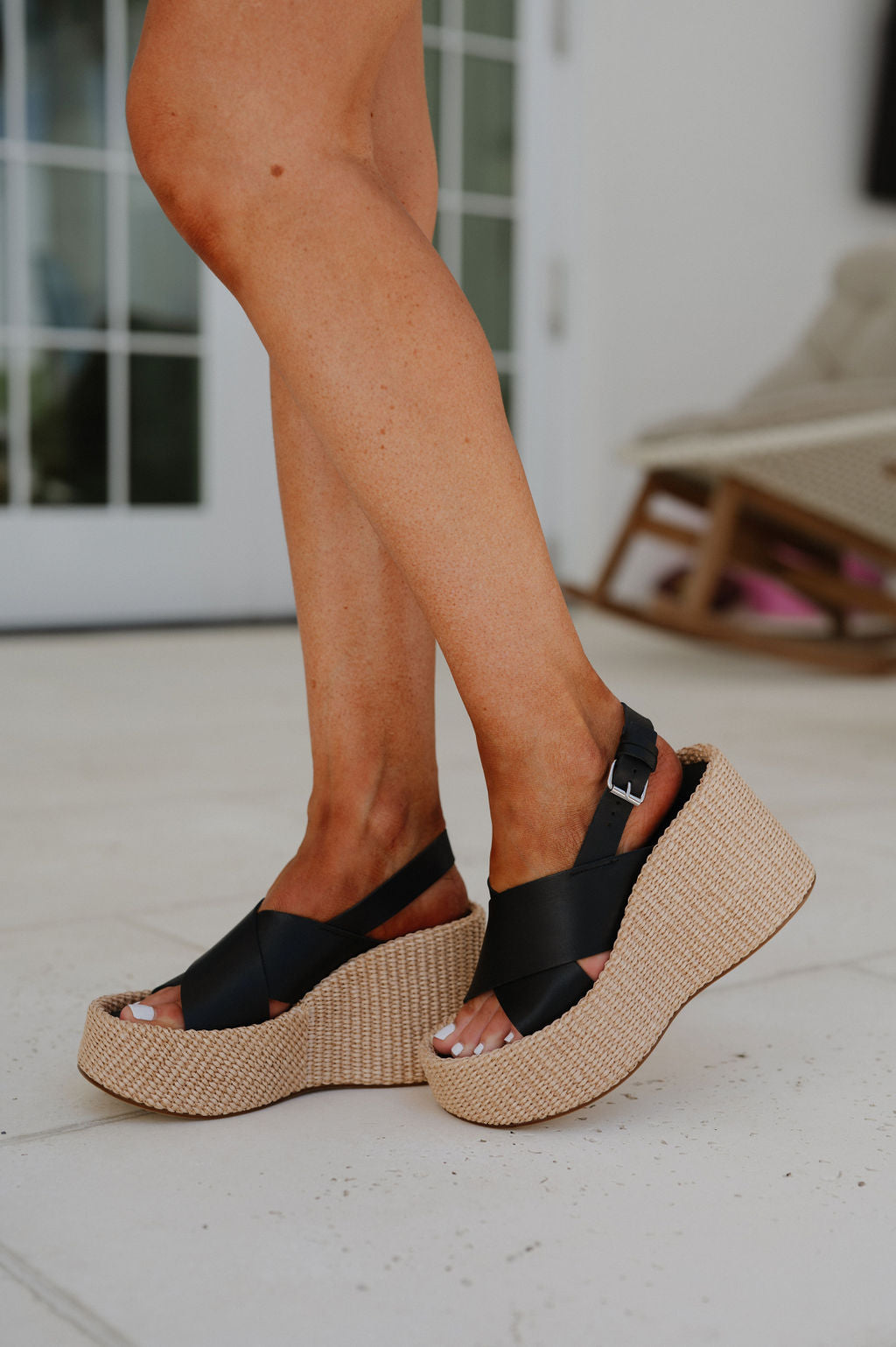 Skylar Wedge-Black