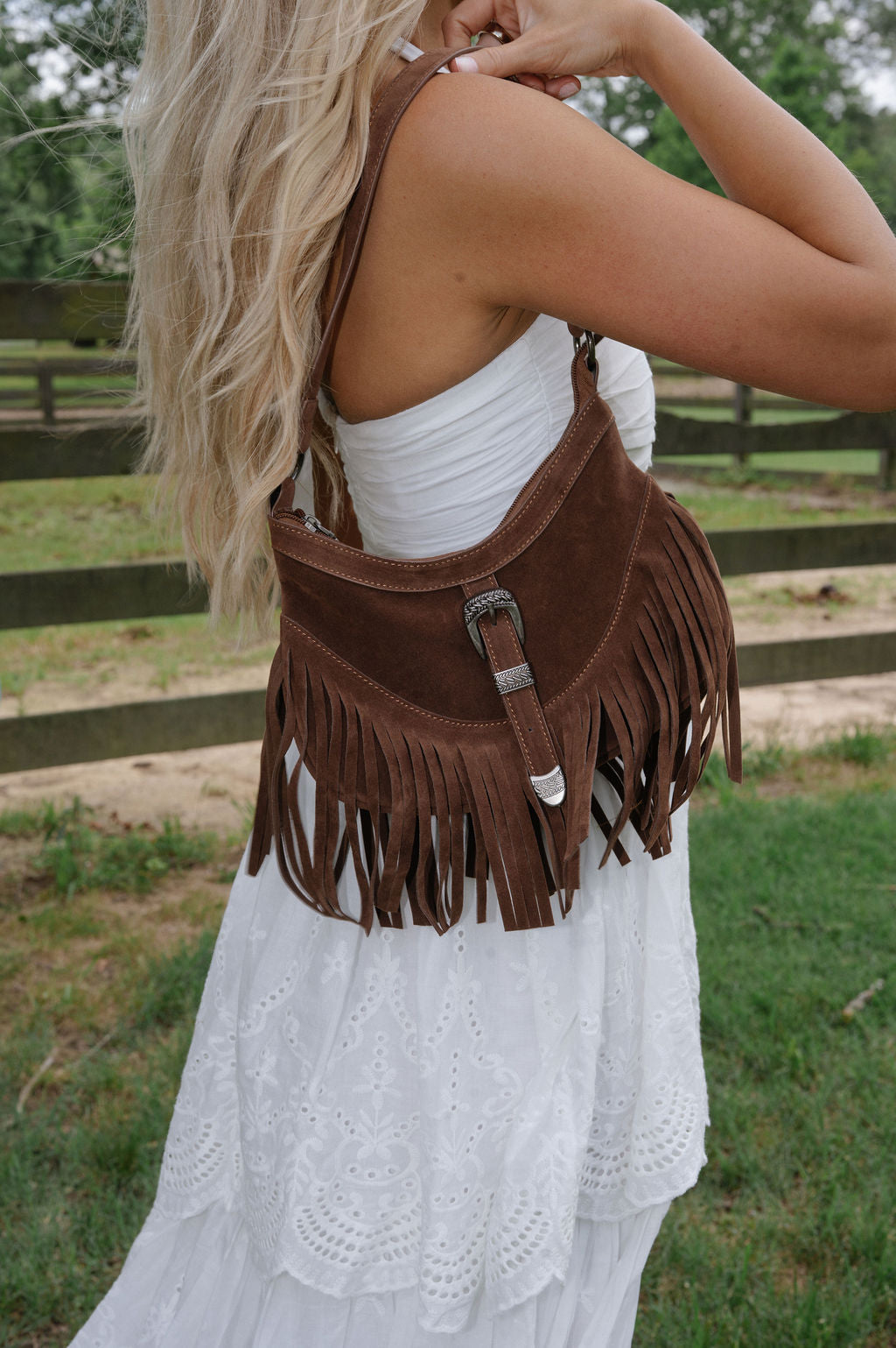 Boho Buckle Bag-Chocolate