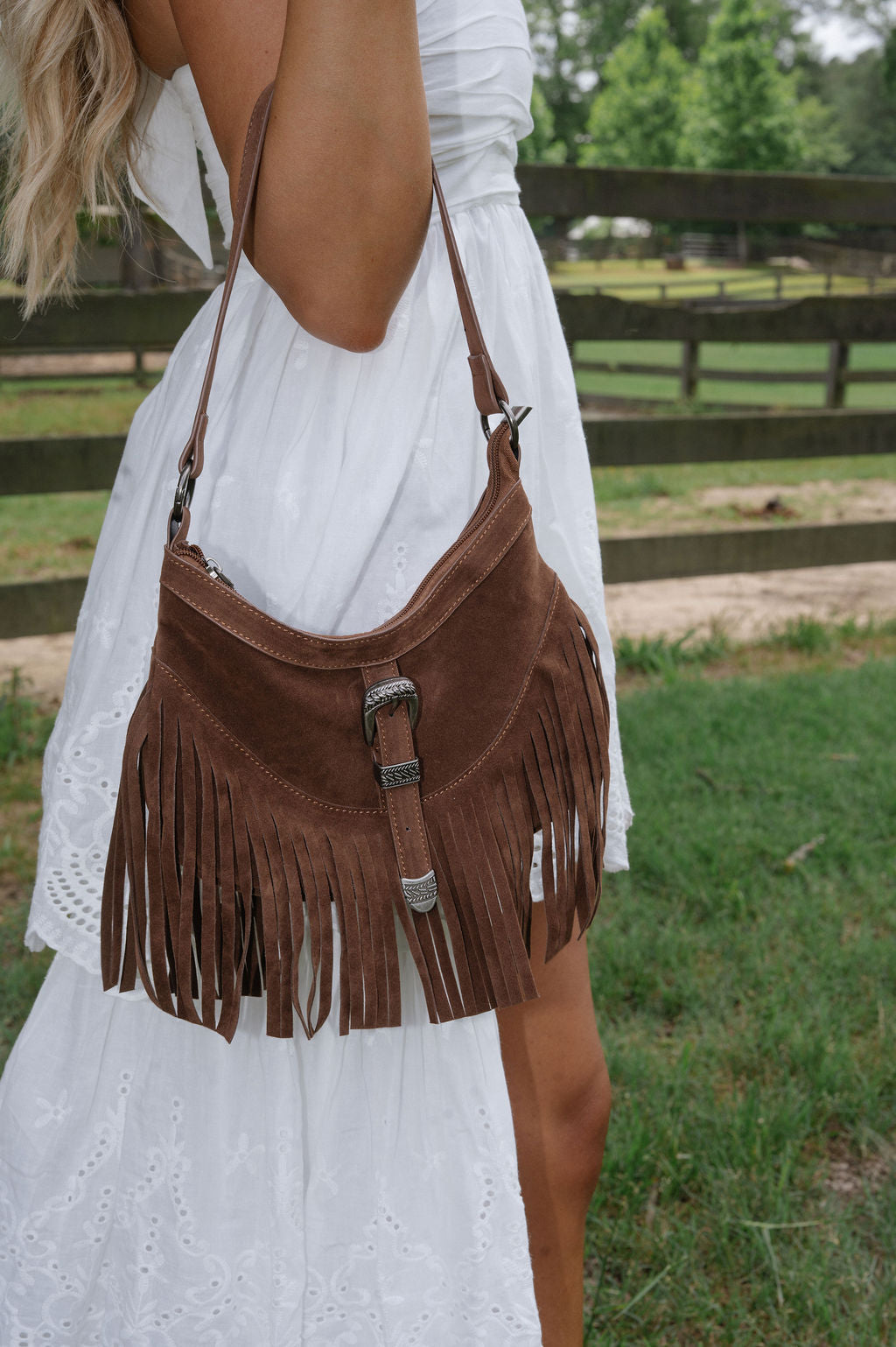 Boho Buckle Bag-Chocolate