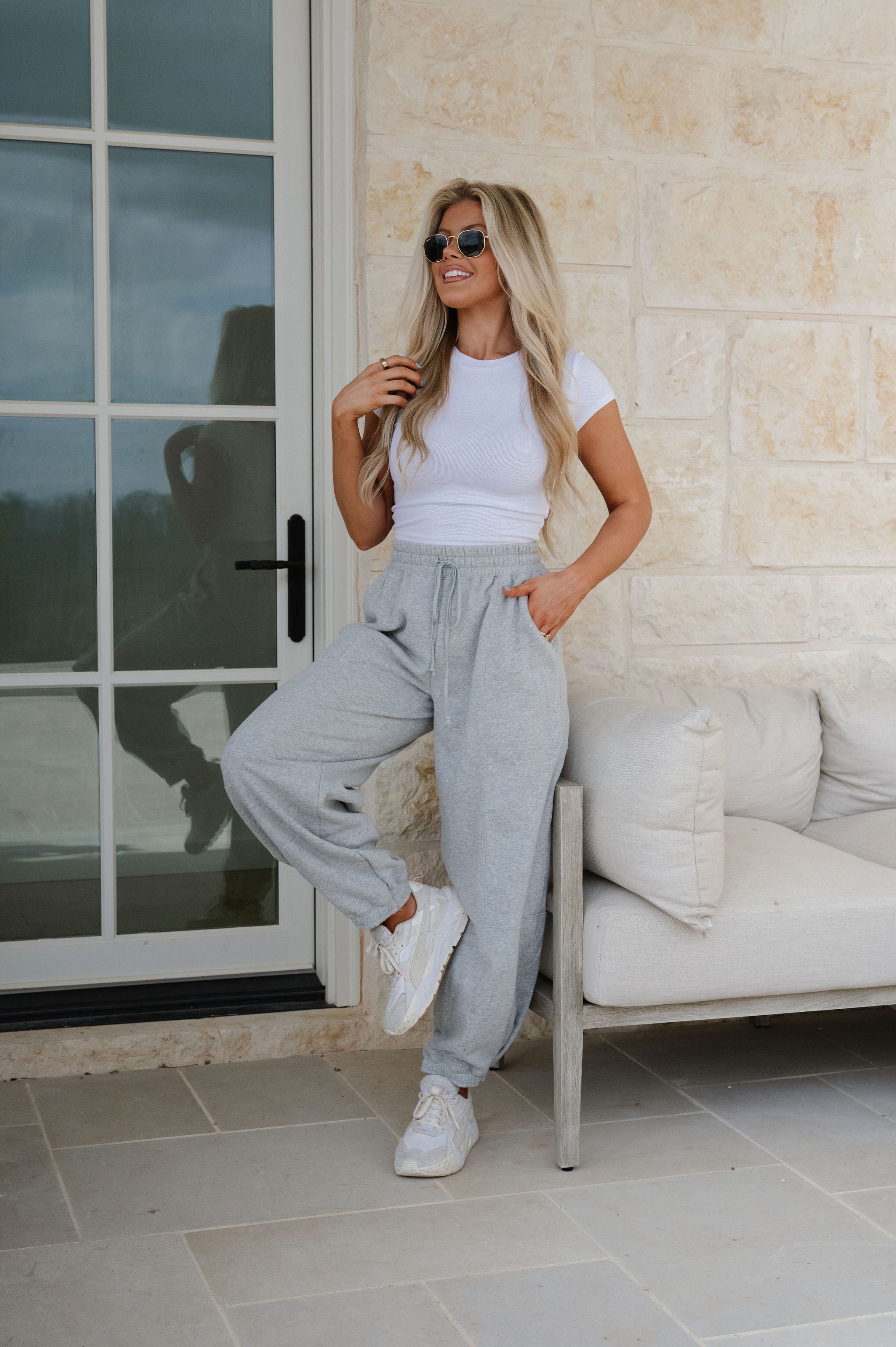 Lennie Sweatpants-Heather Grey